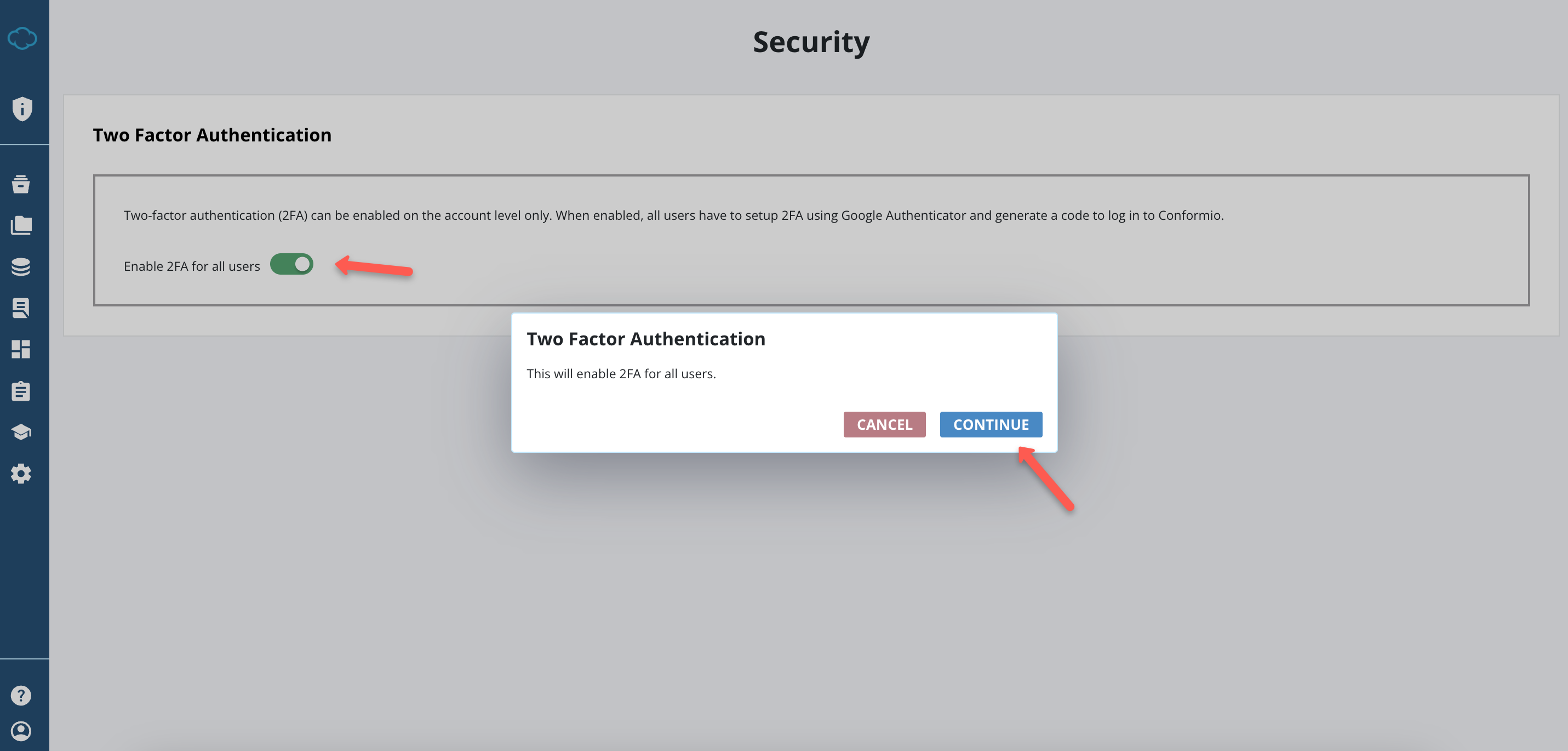 Integrations & Security - Advisera Help Center