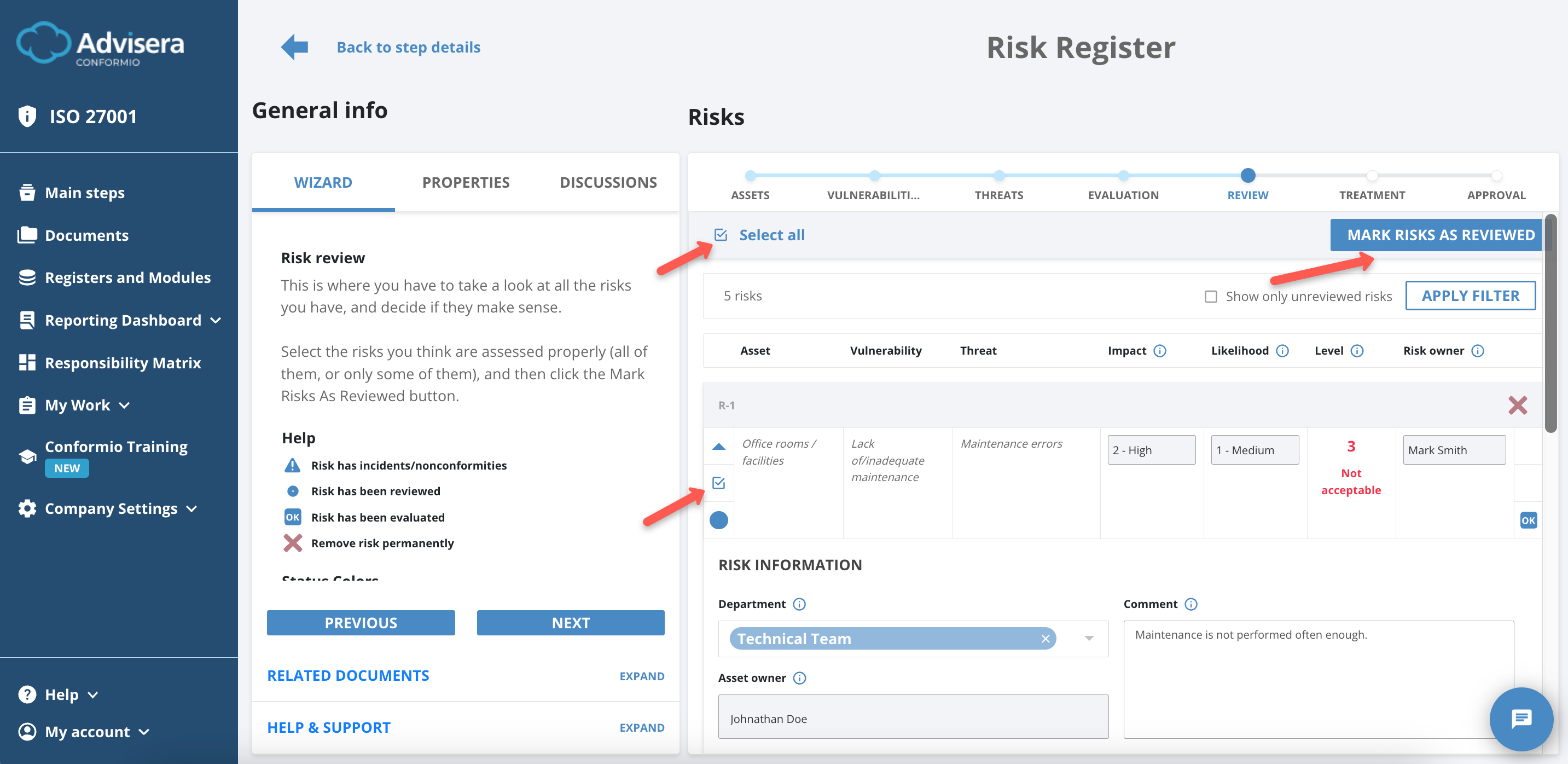 How Does Risk Register Work? How Does Risk Register Work? - Advisera Help Center