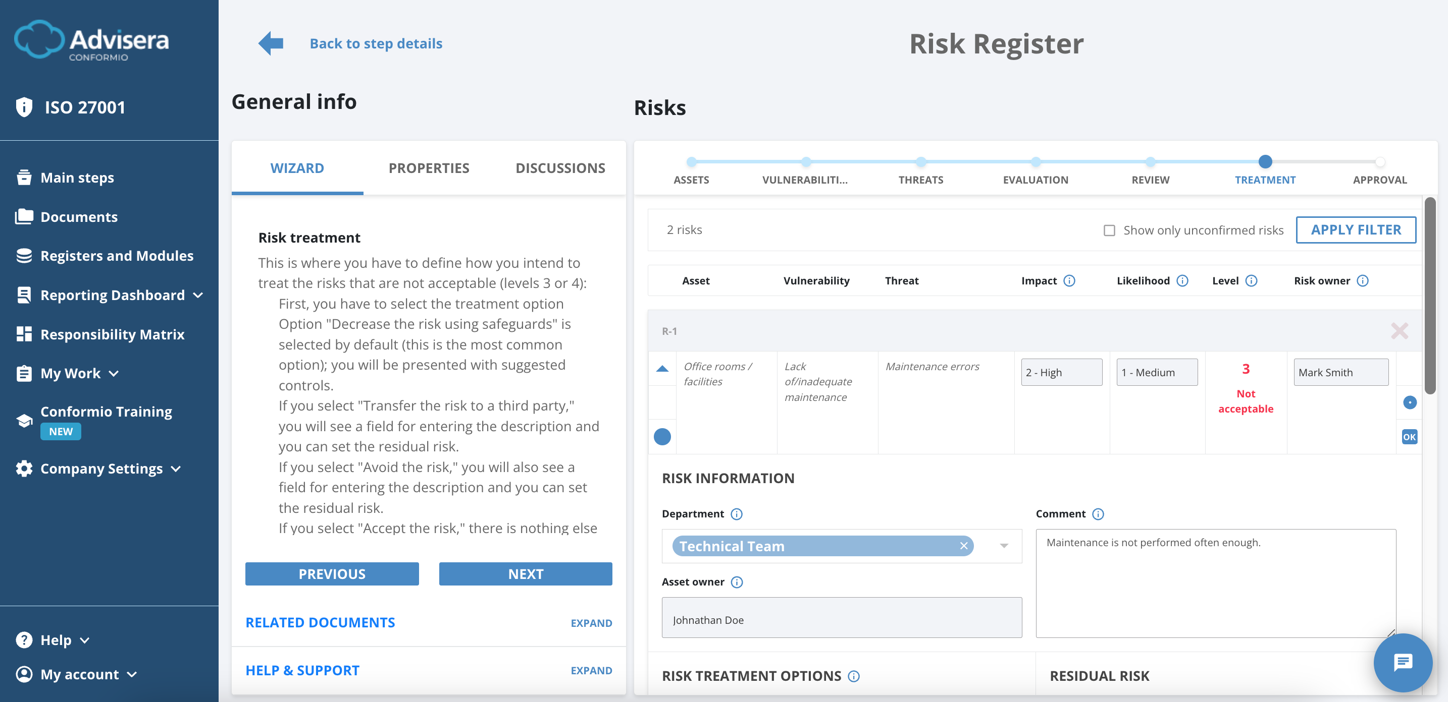 How Does Risk Register Work? How Does Risk Register Work? - Advisera Help Center