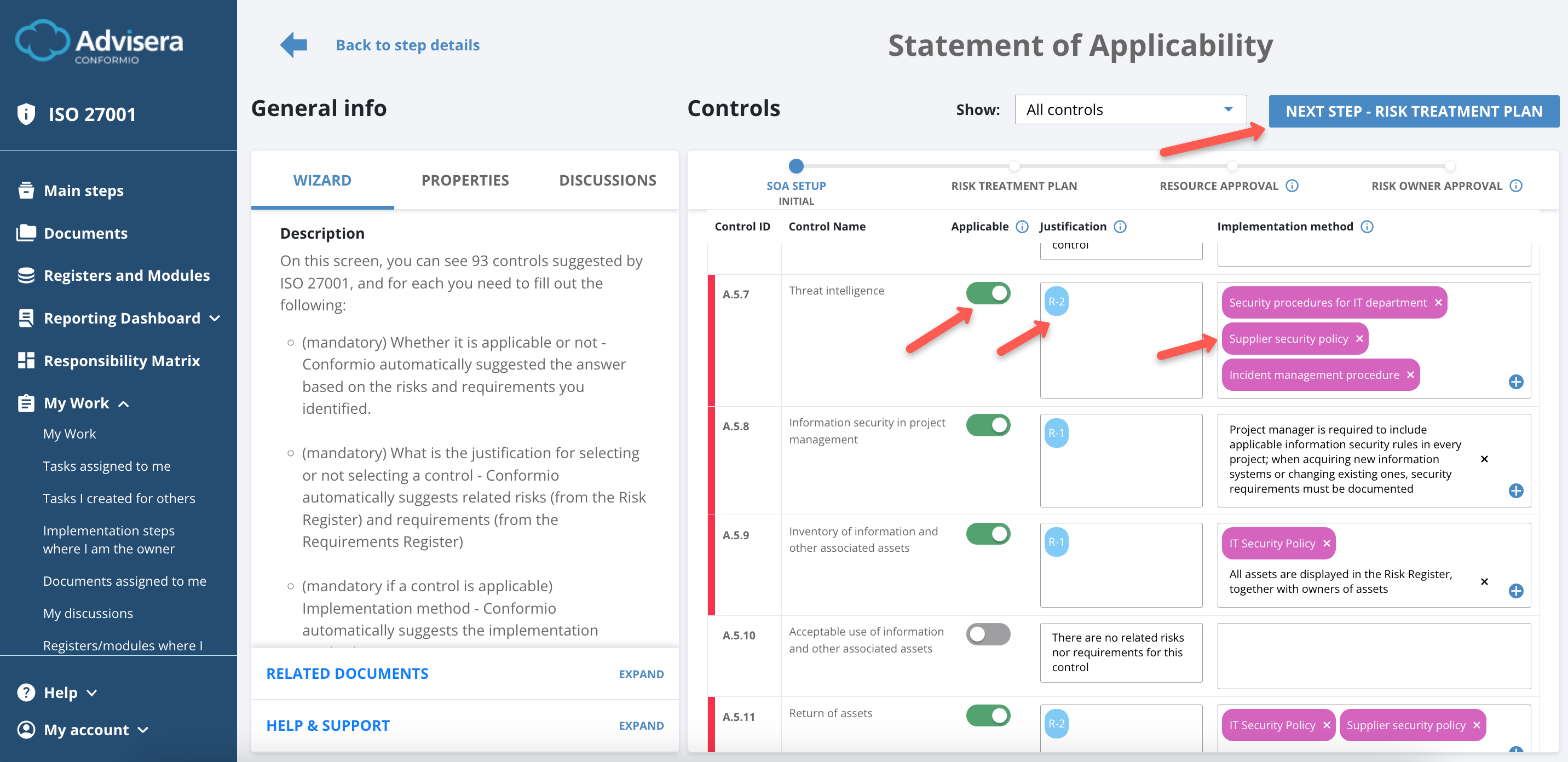 How Does Statement of Applicability Work? - Advisera Help Center