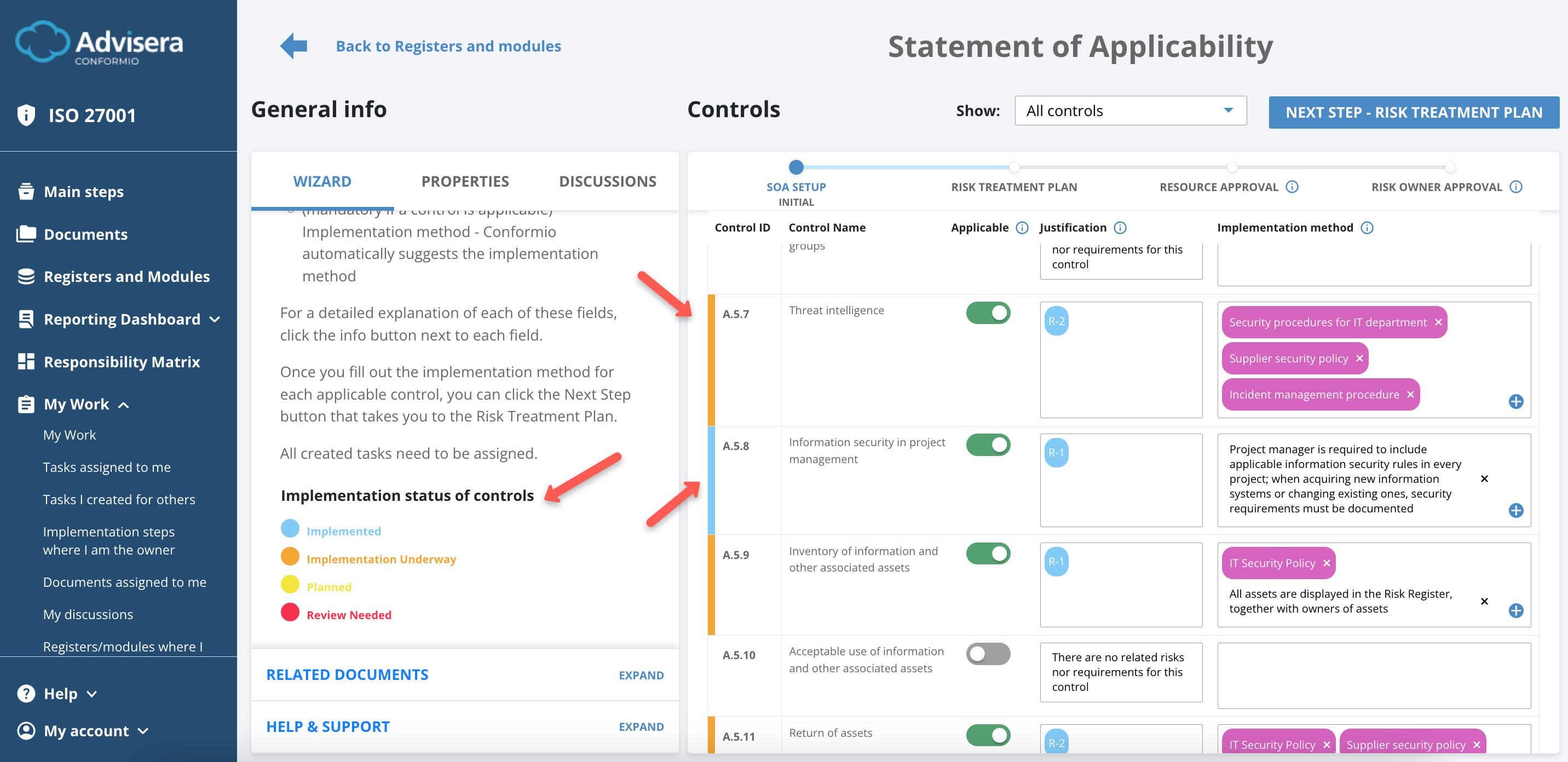 How Does Statement of Applicability Work? - Advisera Help Center