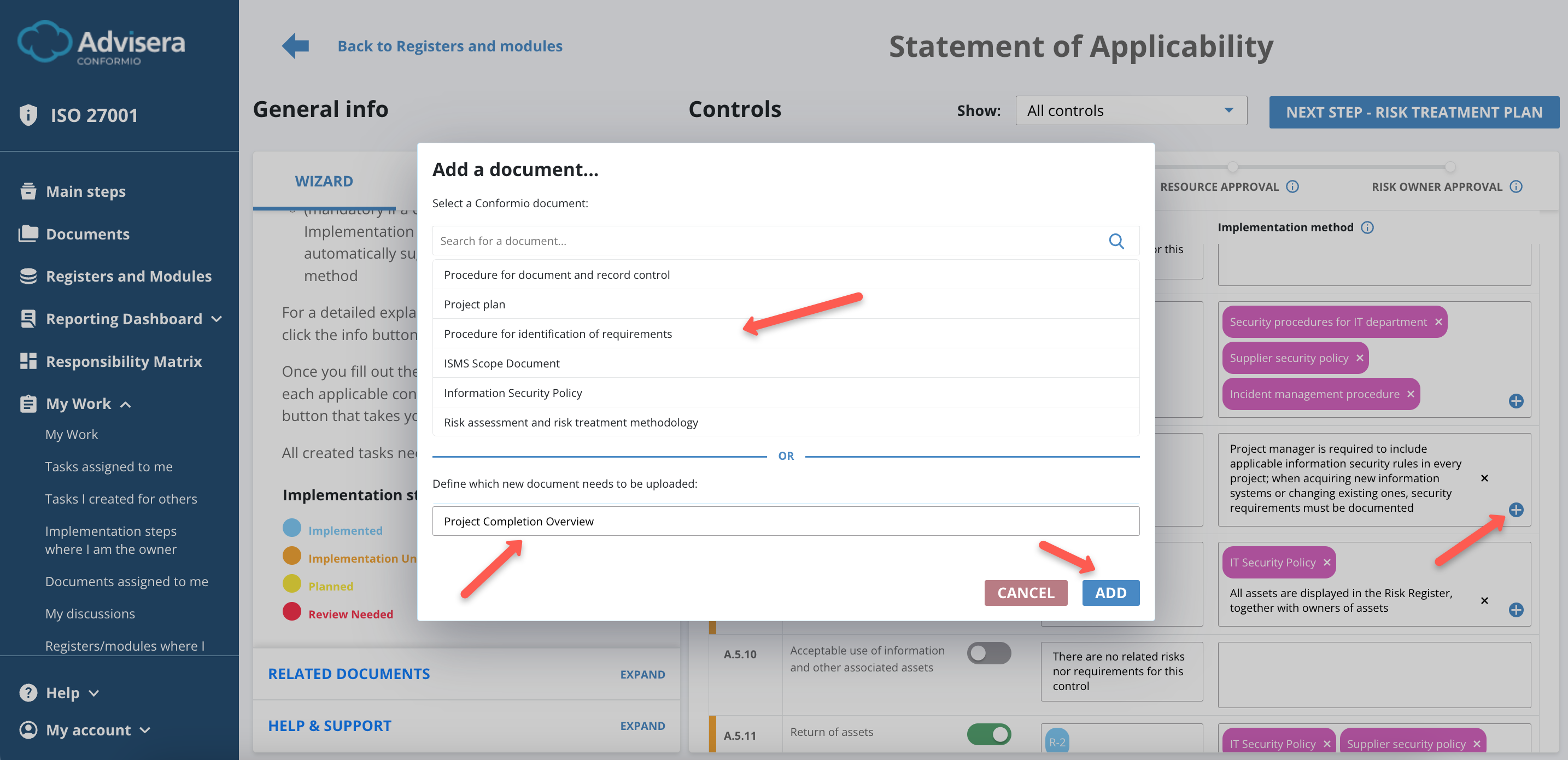 How Does Statement of Applicability Work? - Advisera Help Center