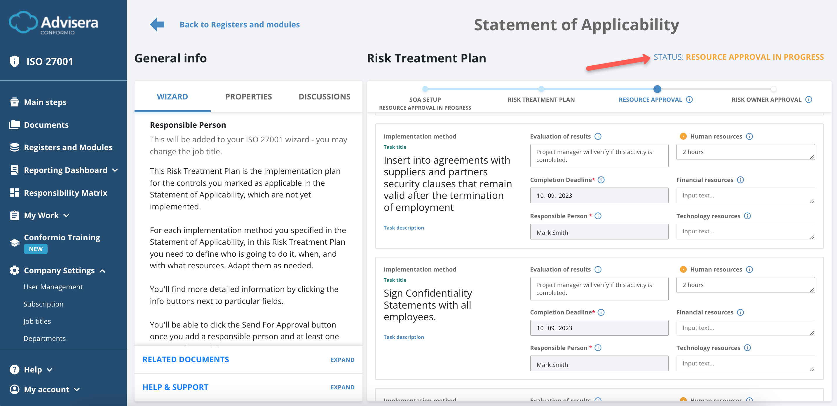How Does Statement of Applicability Work? - Advisera Help Center