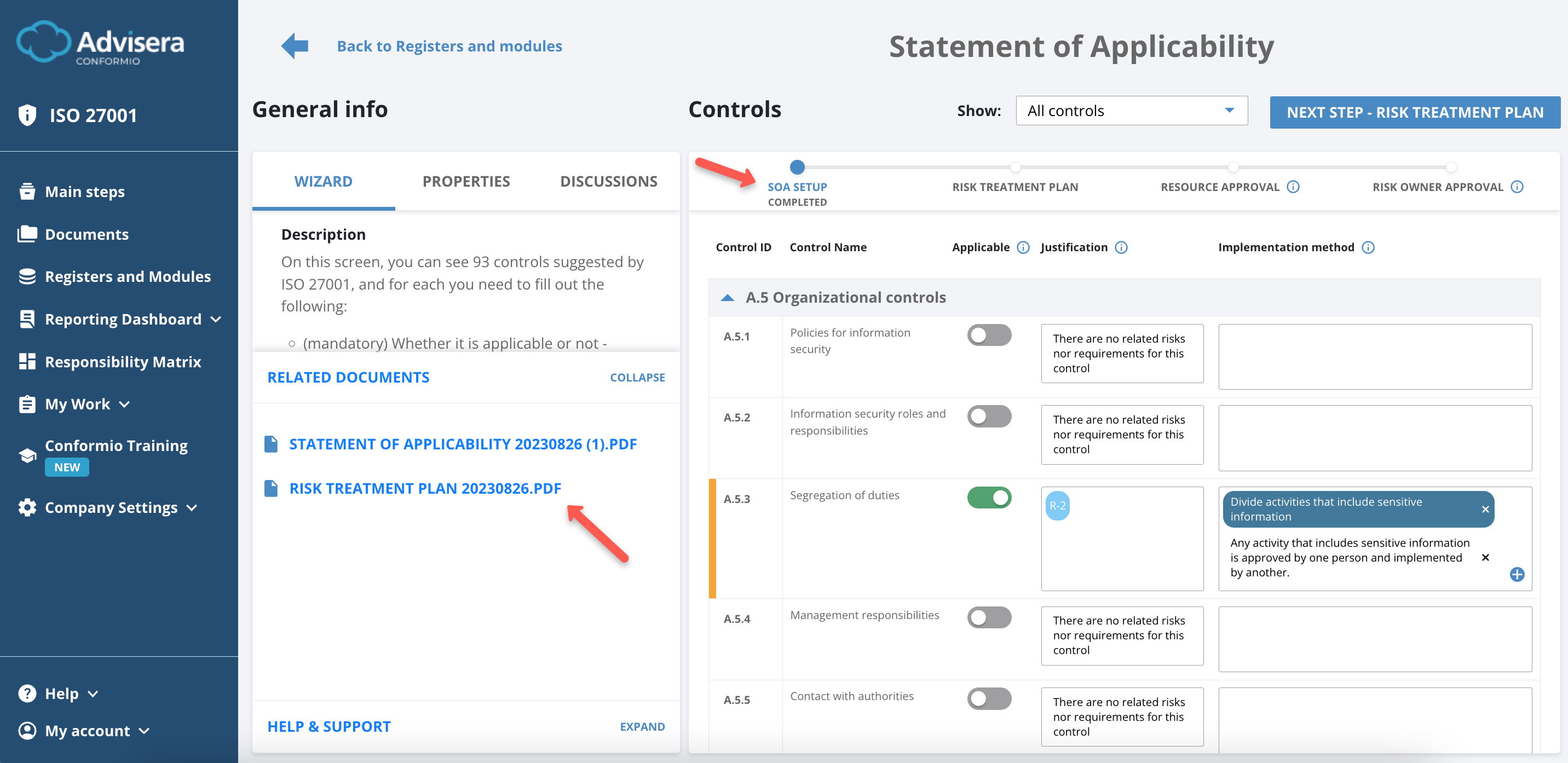 How Does Statement of Applicability Work? - Advisera Help Center