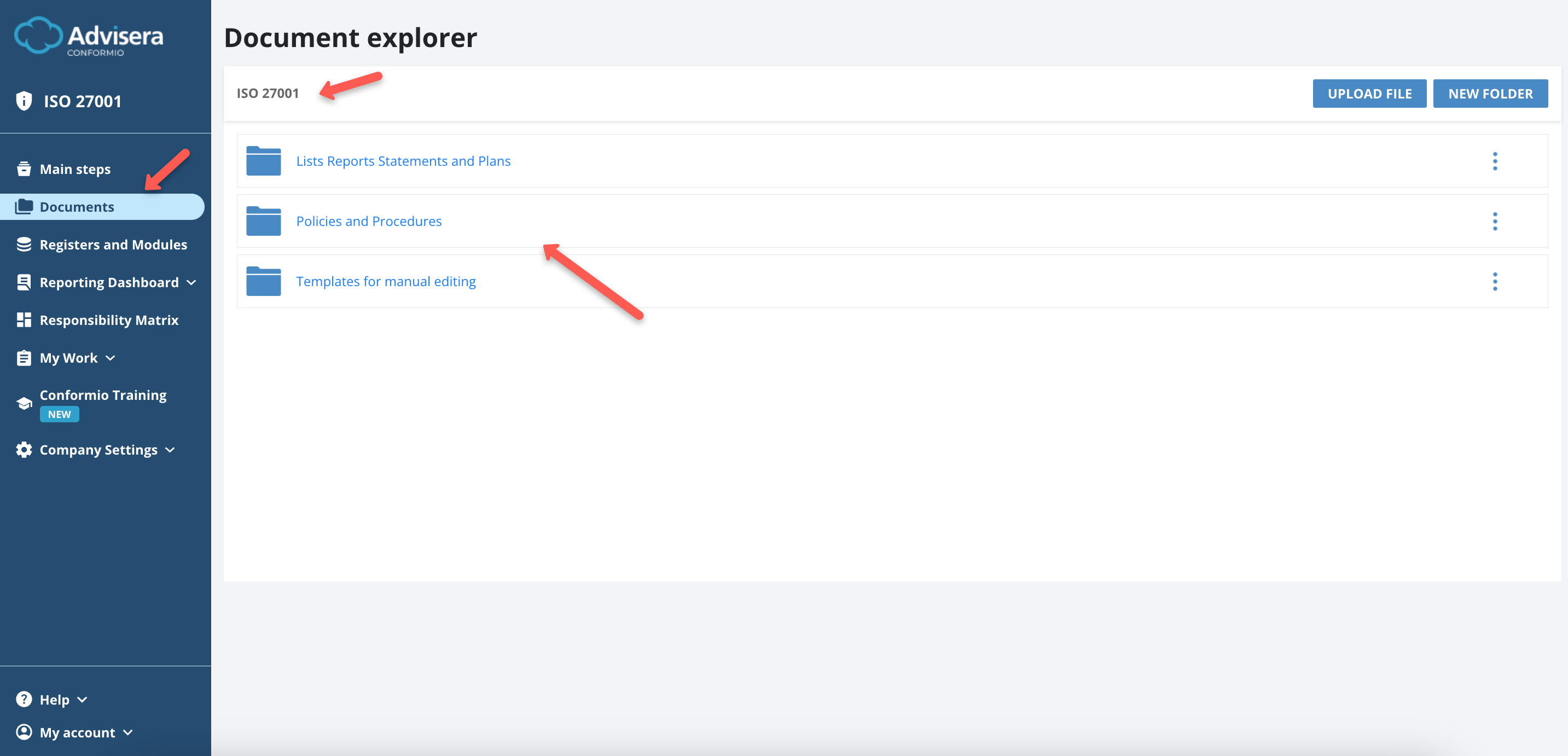 Document Explorer - Advisera Help Center