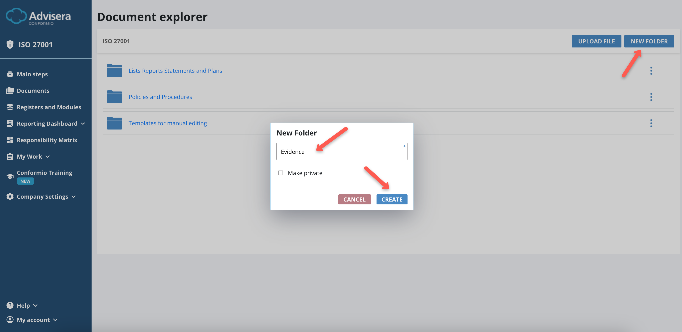 Document Explorer - Advisera Help Center