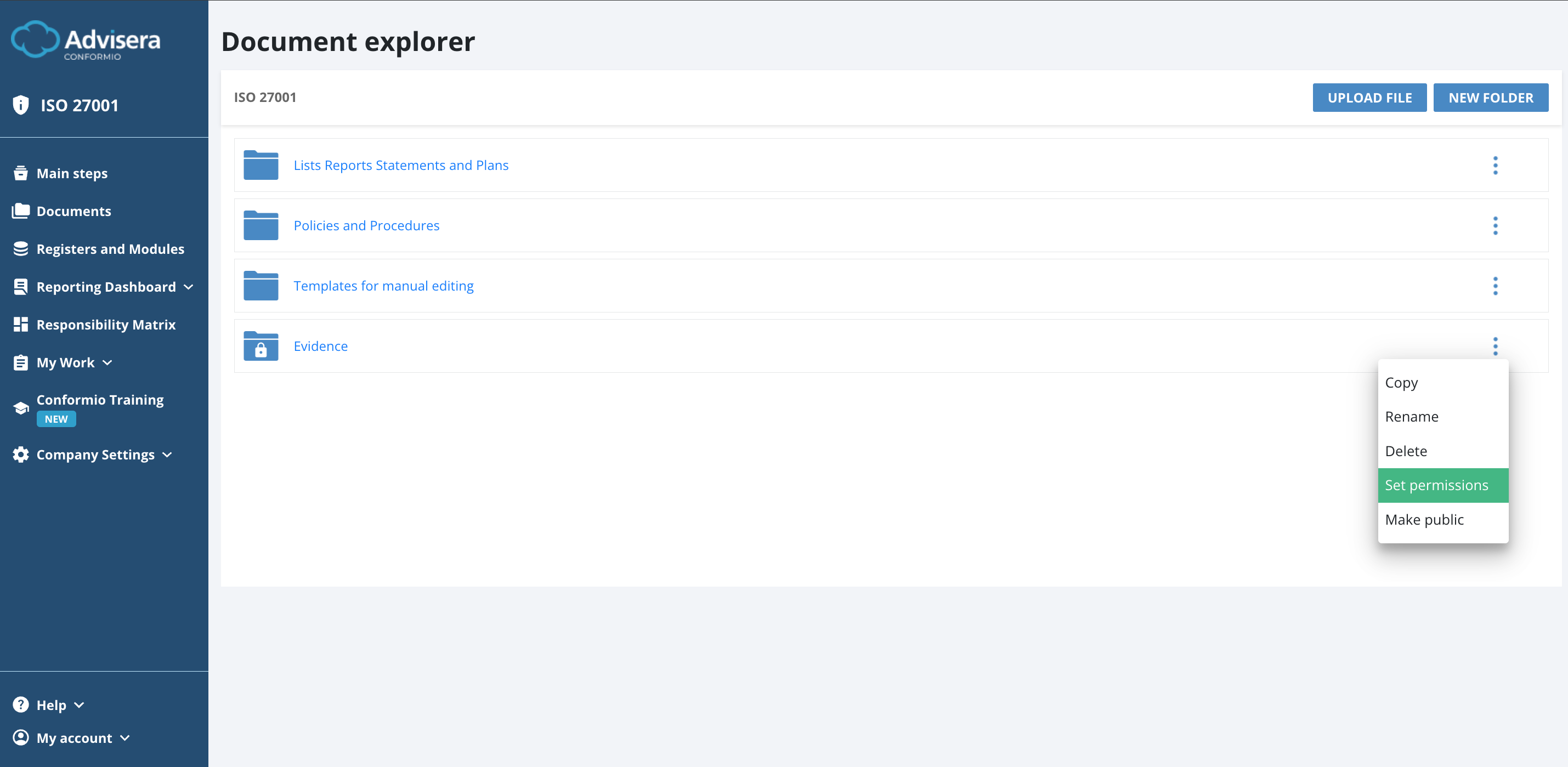 Document Explorer - Advisera Help Center