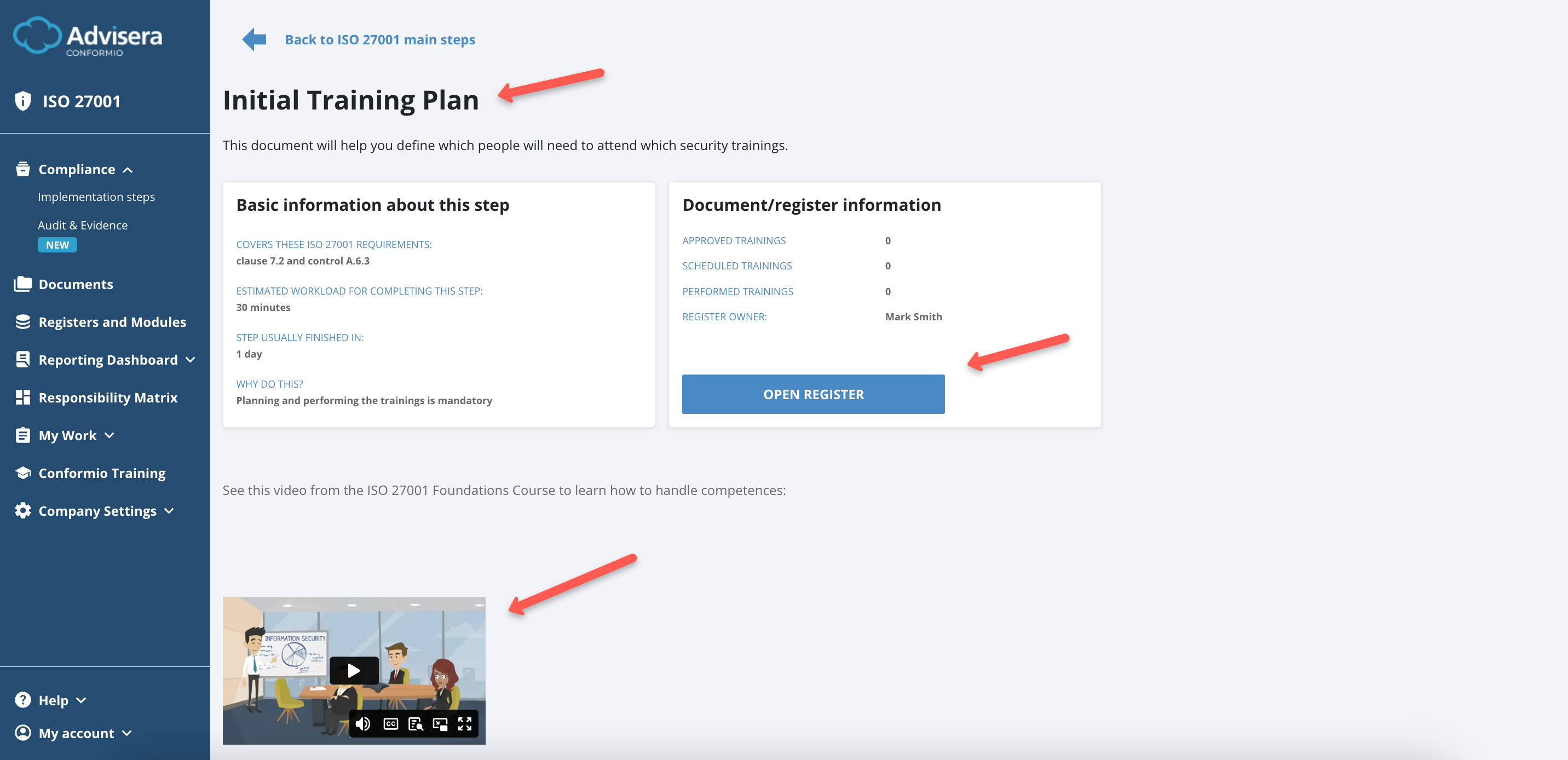 Training Module - Advisera Help Center