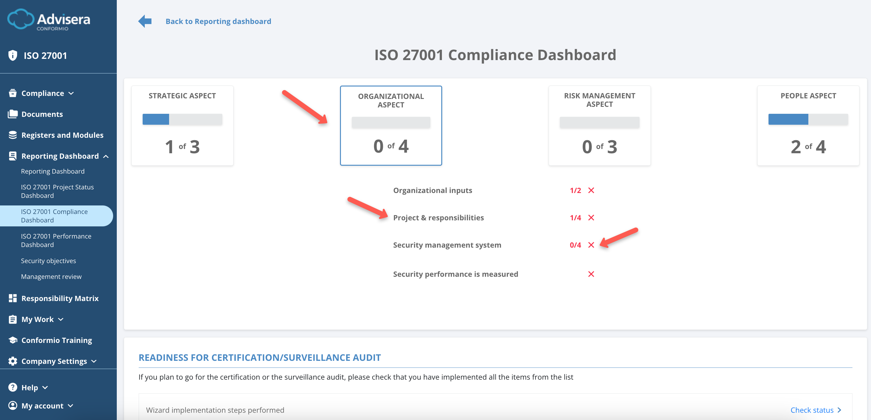 Reporting Dashboard - Advisera Help Center