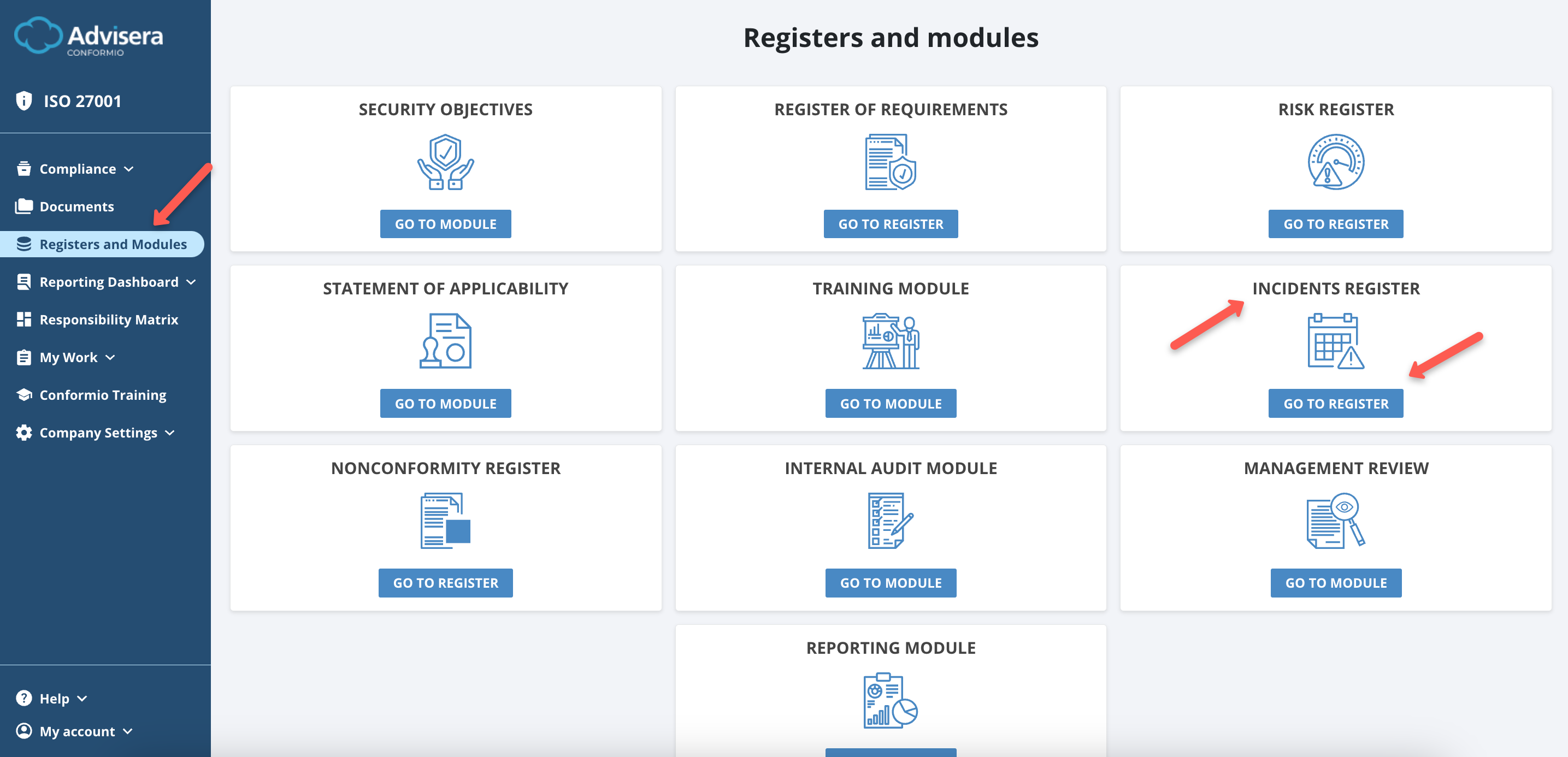 Incidents Register Incidents Register - Advisera Help Center