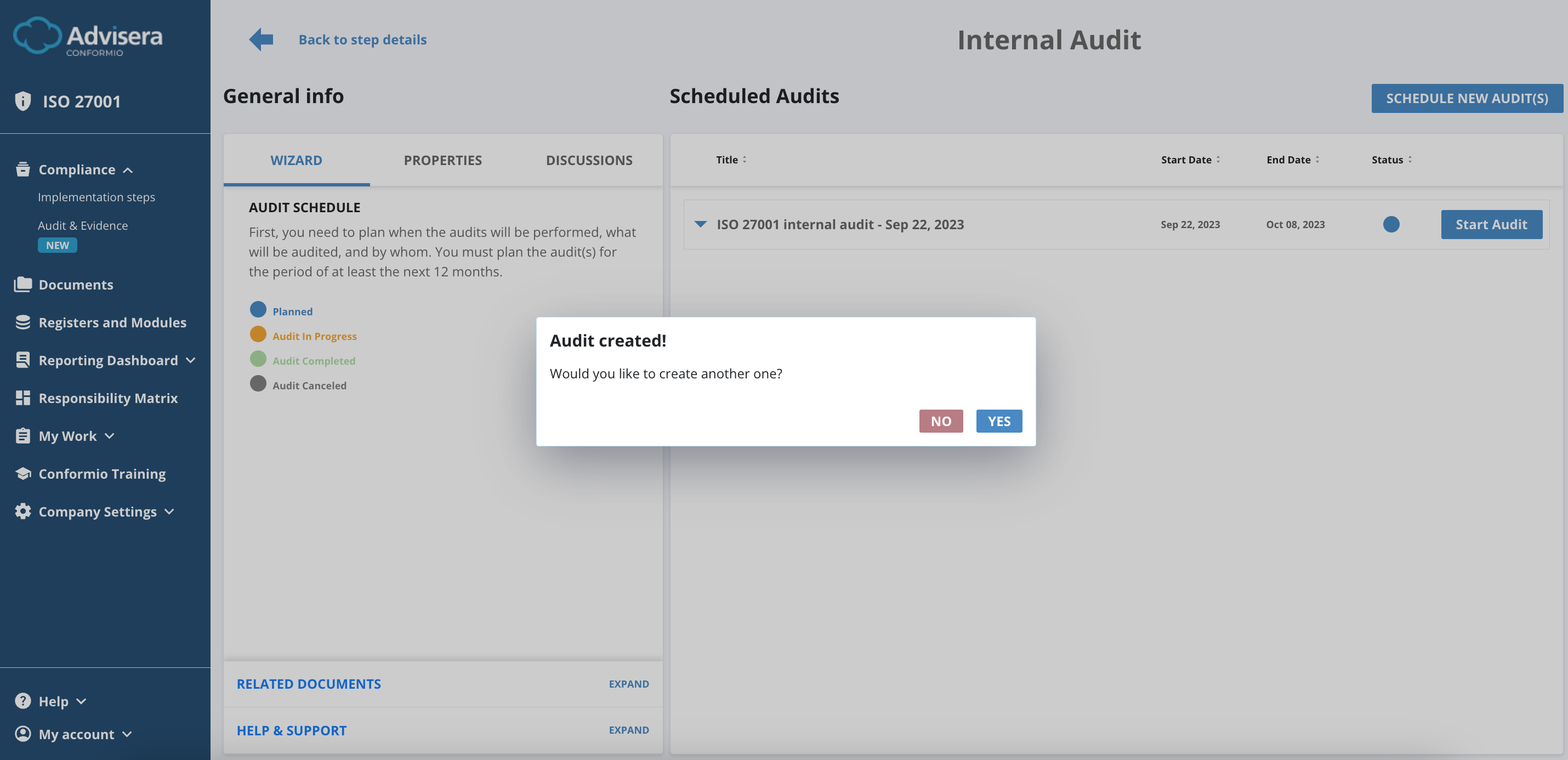 Internal Audit - Advisera Help Center