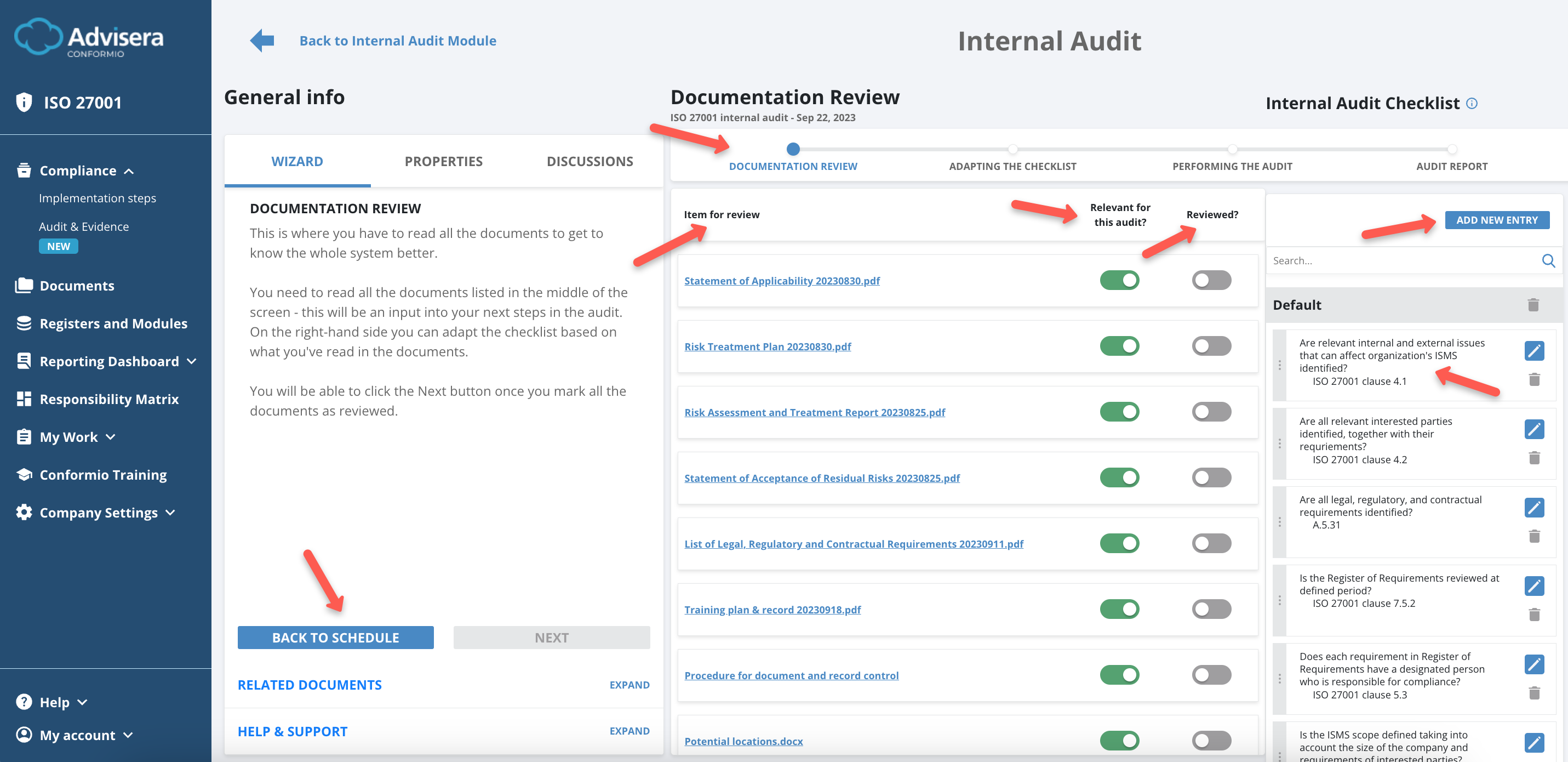 Internal Audit - Advisera Help Center