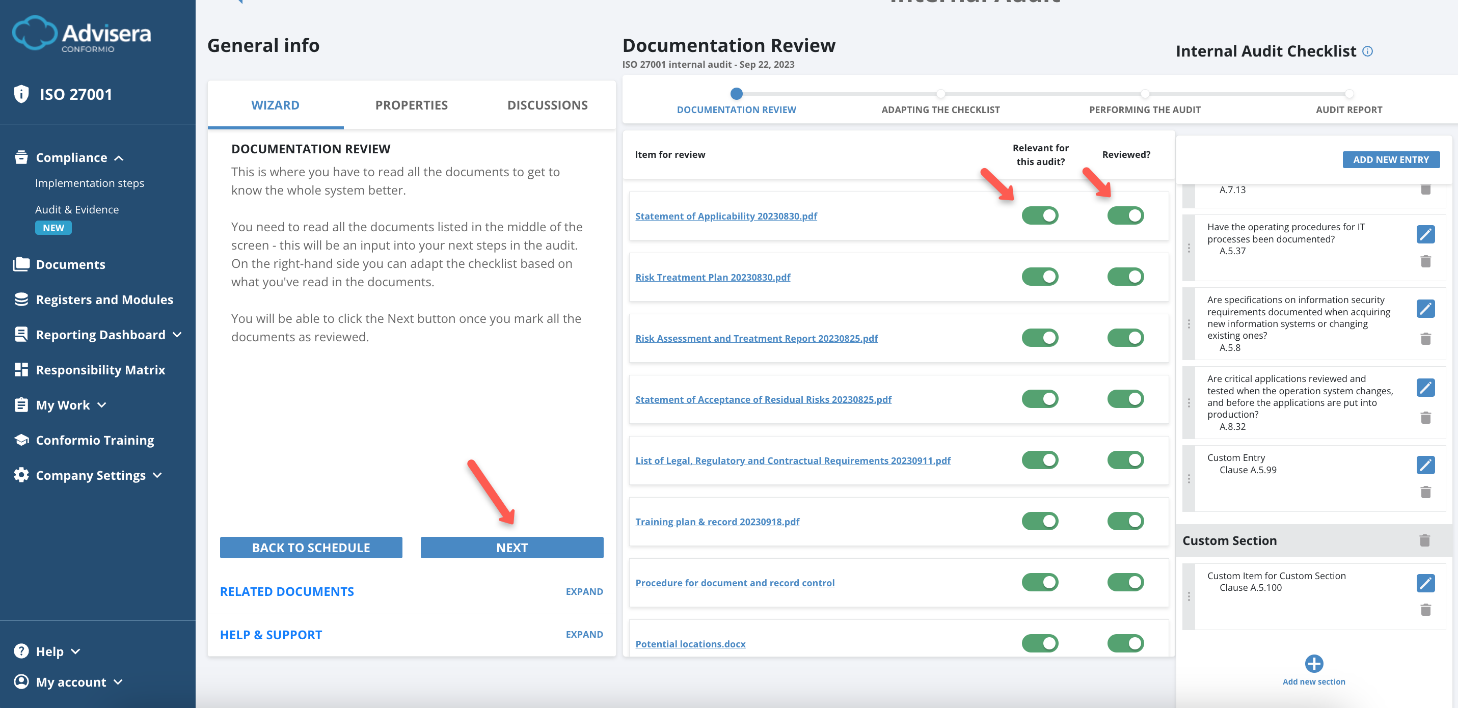 Internal Audit - Advisera Help Center