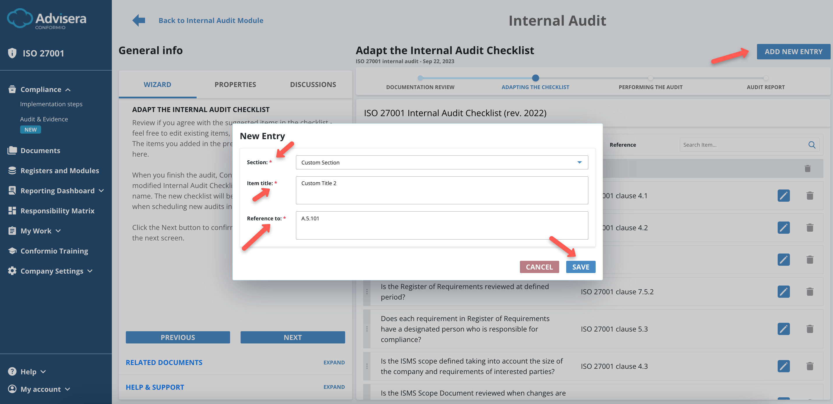 Internal Audit - Advisera Help Center