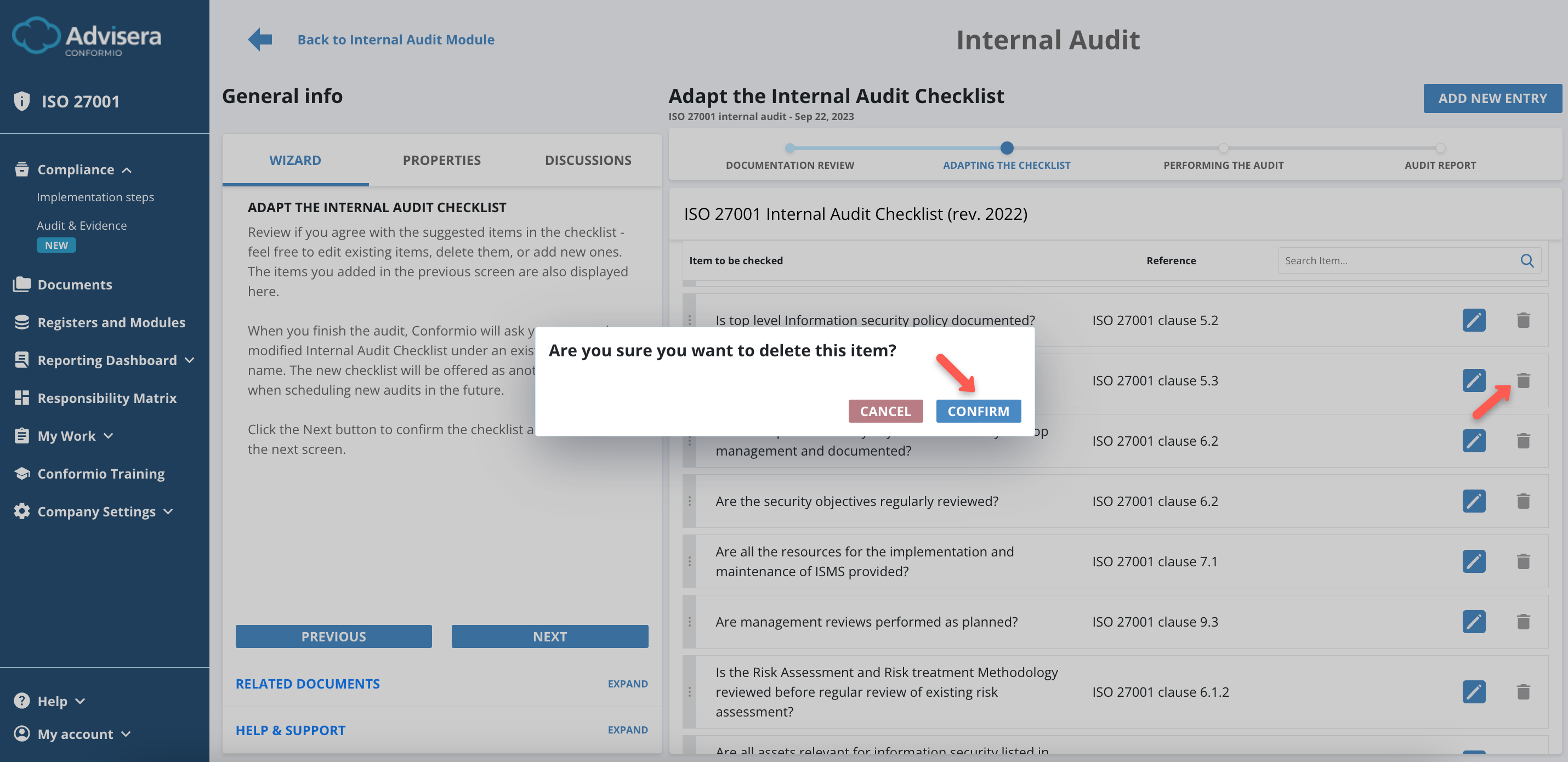 Internal Audit - Advisera Help Center