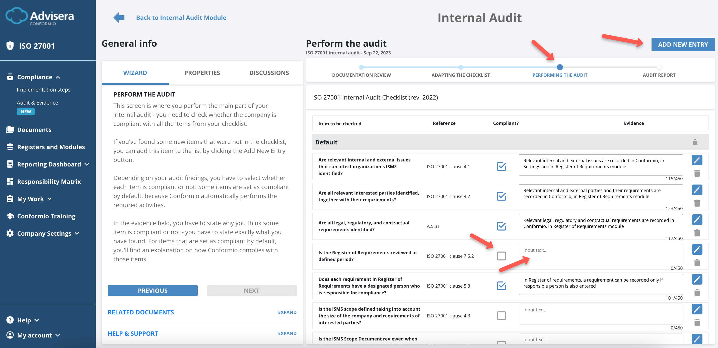 Internal Audit - Advisera Help Center