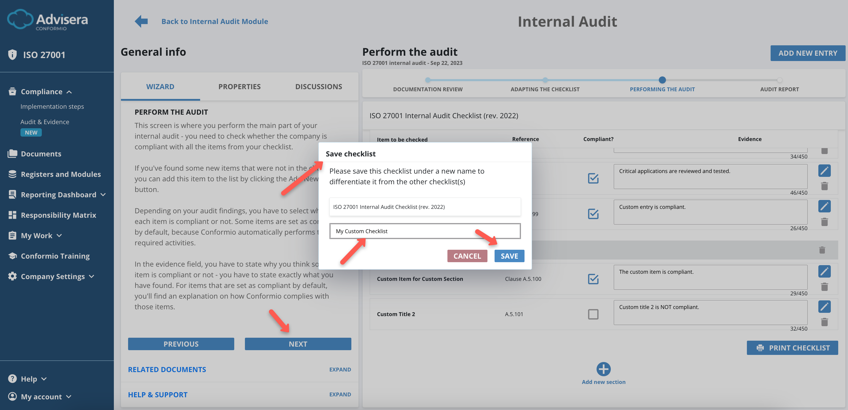 Internal Audit - Advisera Help Center