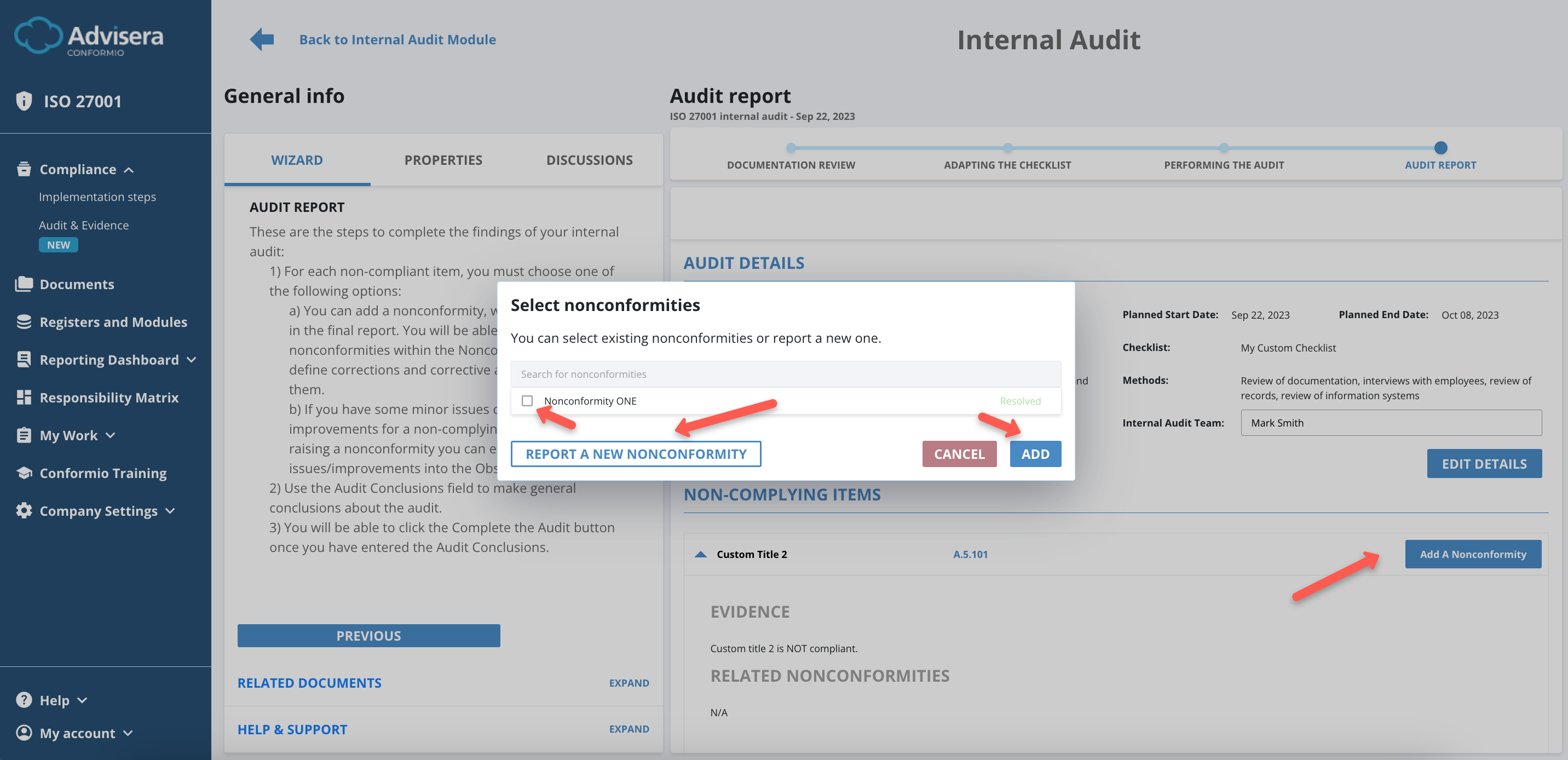 Internal Audit - Advisera Help Center