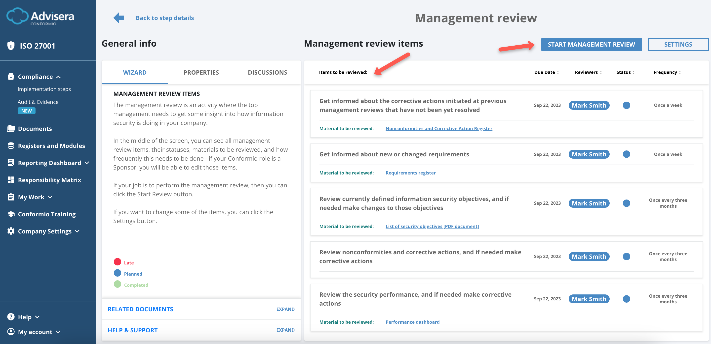 Management Review - Advisera Help Center