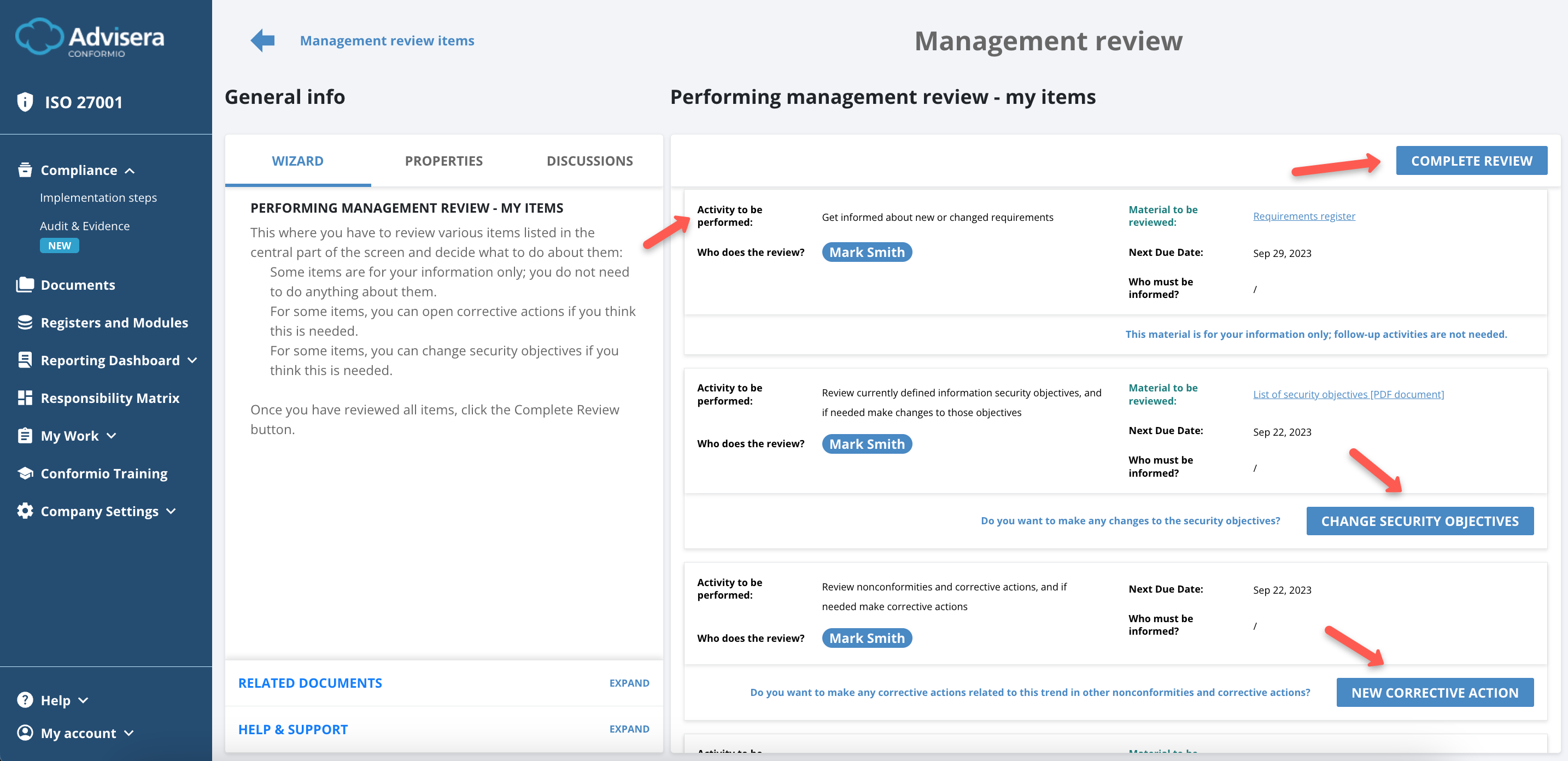 Management Review - Advisera Help Center