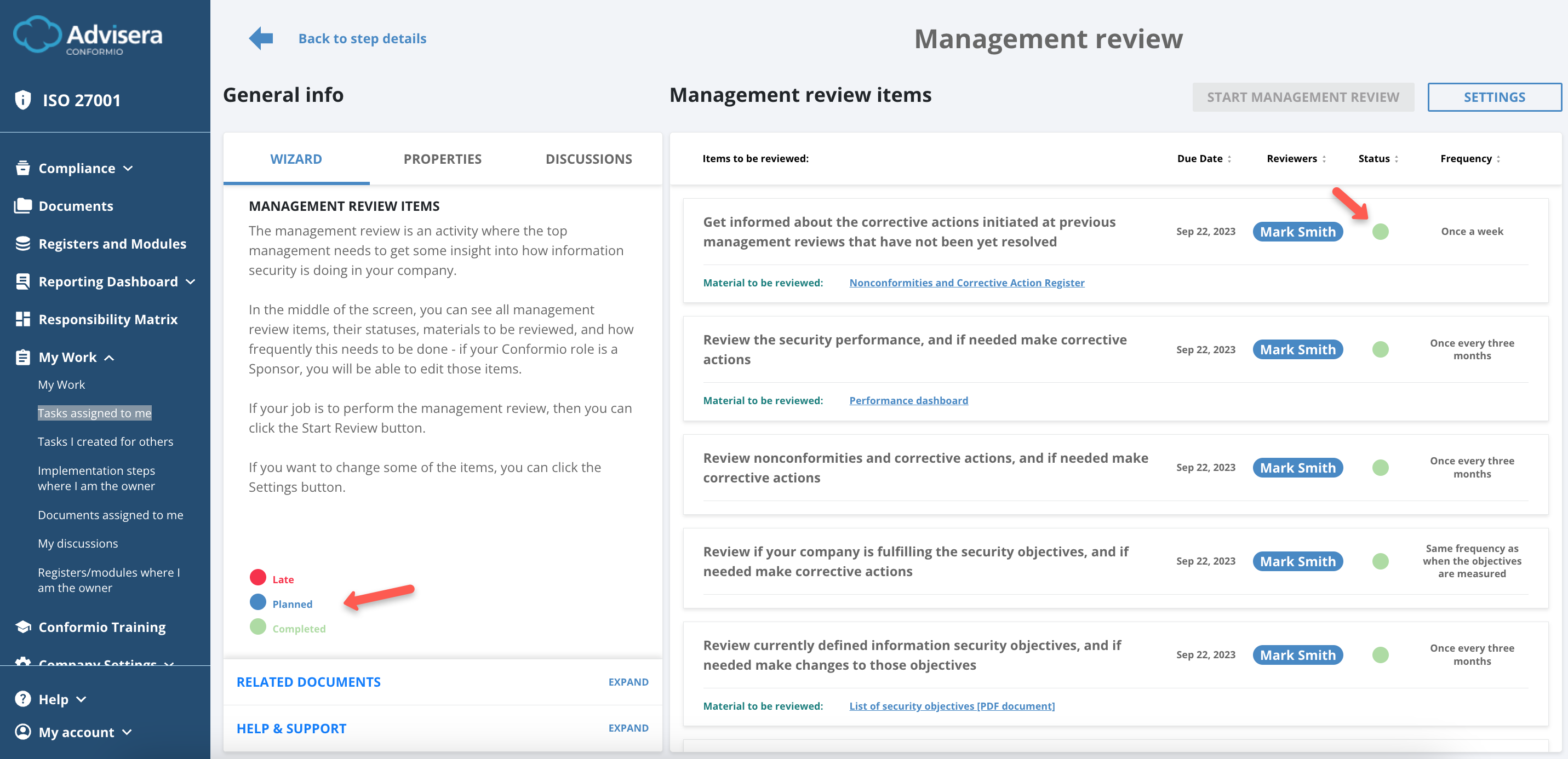 Management Review - Advisera Help Center