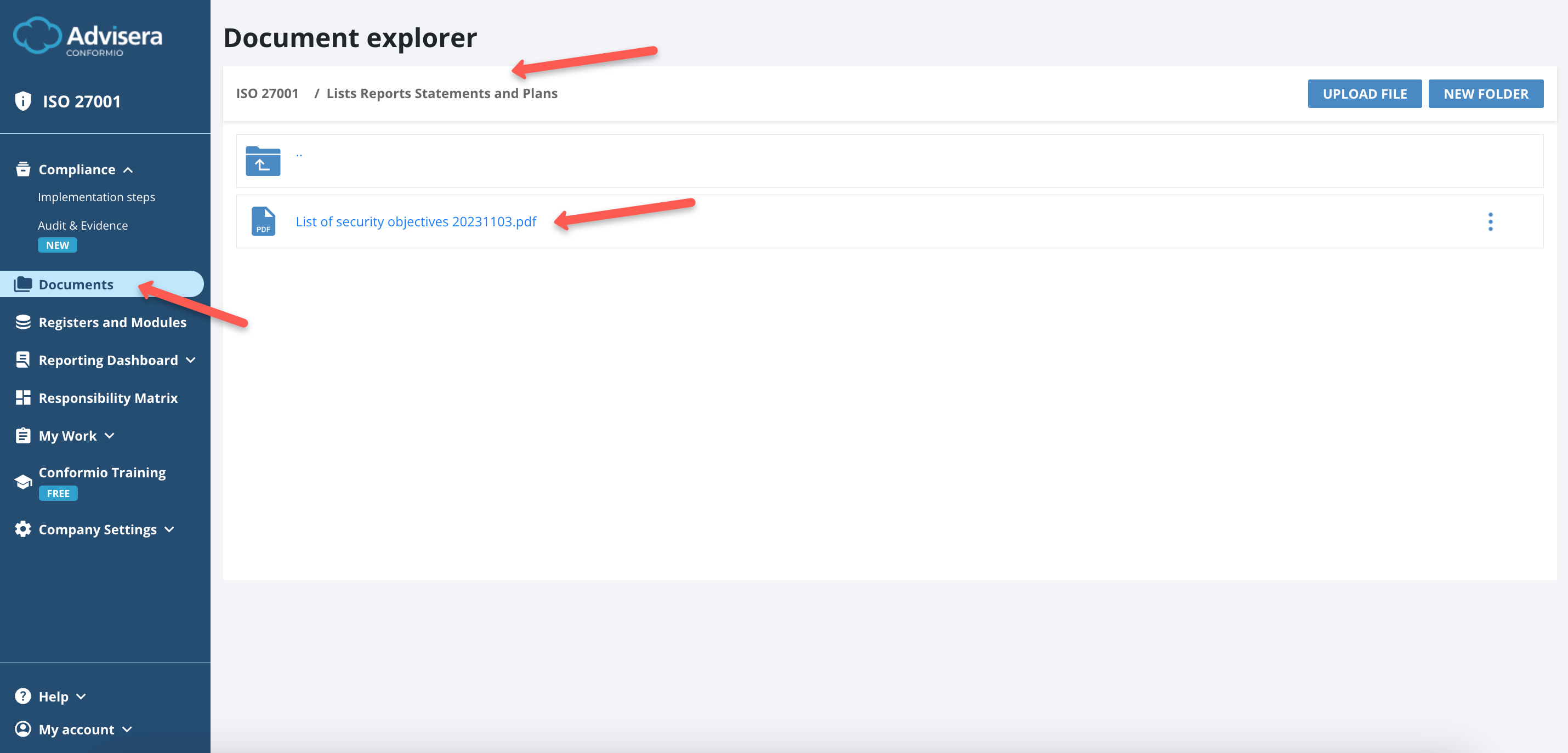 Security Objectives - Advisera Help Center