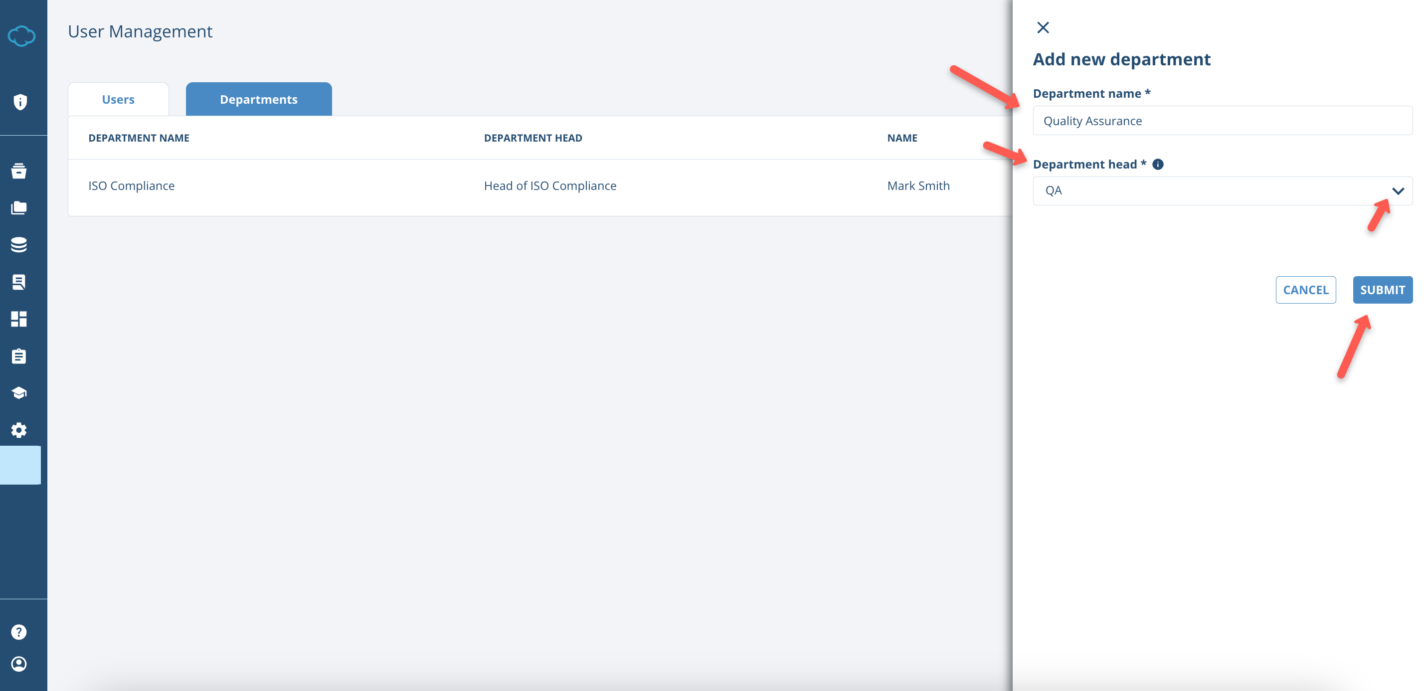 User Management in Conformio - Advisera Help Center