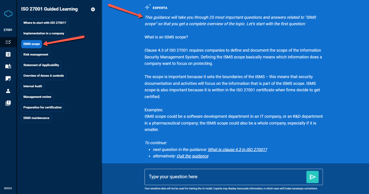How to use Experta as a consultant - Advisera Help Center