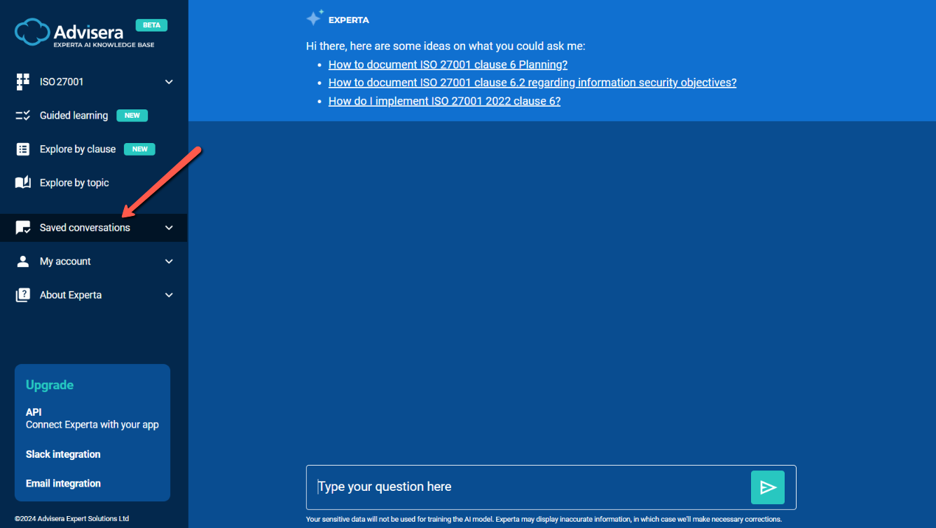 How to use Experta as a consultant - Advisera Help Center