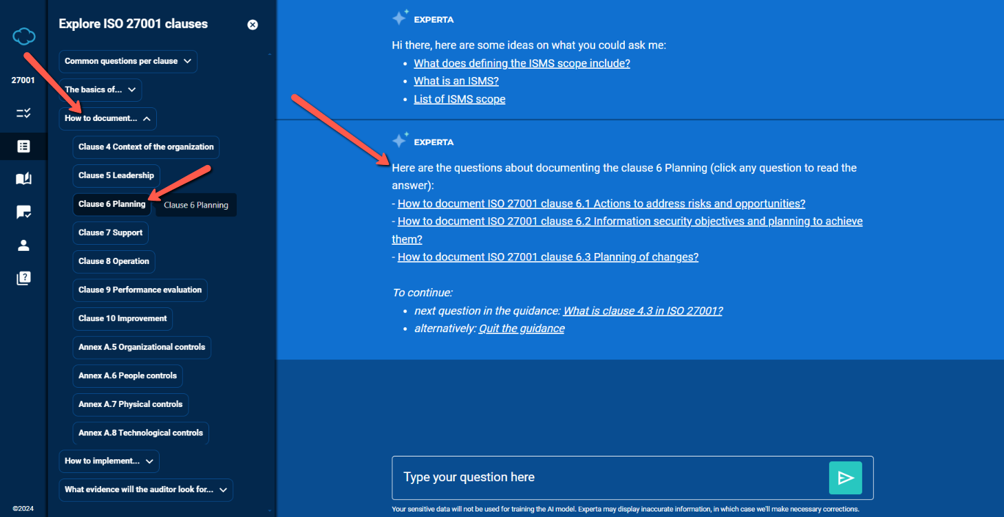 How to use Experta as an auditor - Advisera Help Center