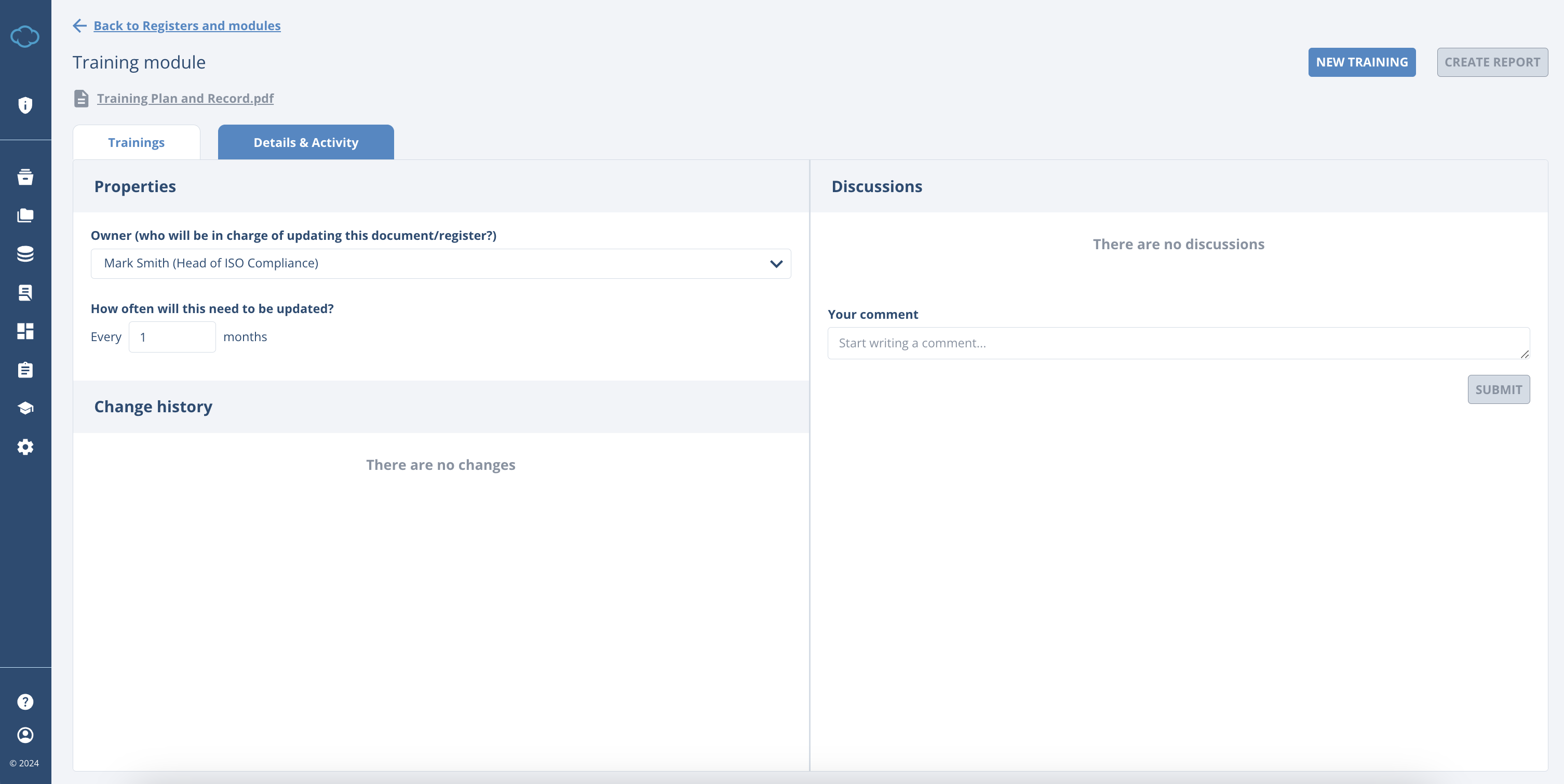 Training Module - Advisera Help Center