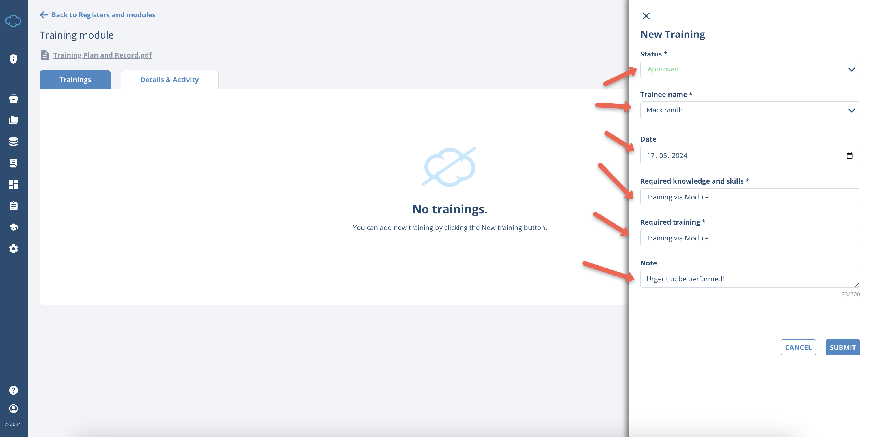 Training Module - Advisera Help Center