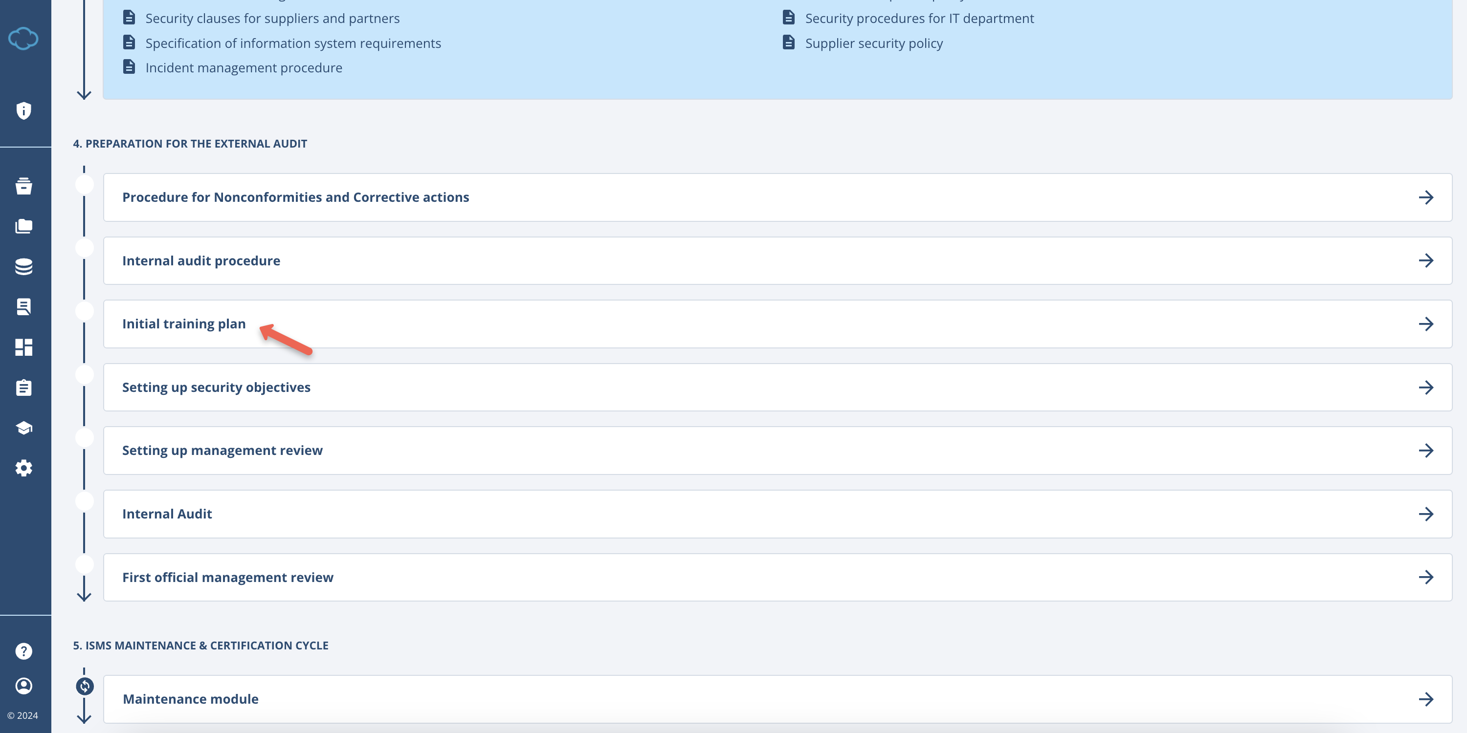 Training Module - Advisera Help Center