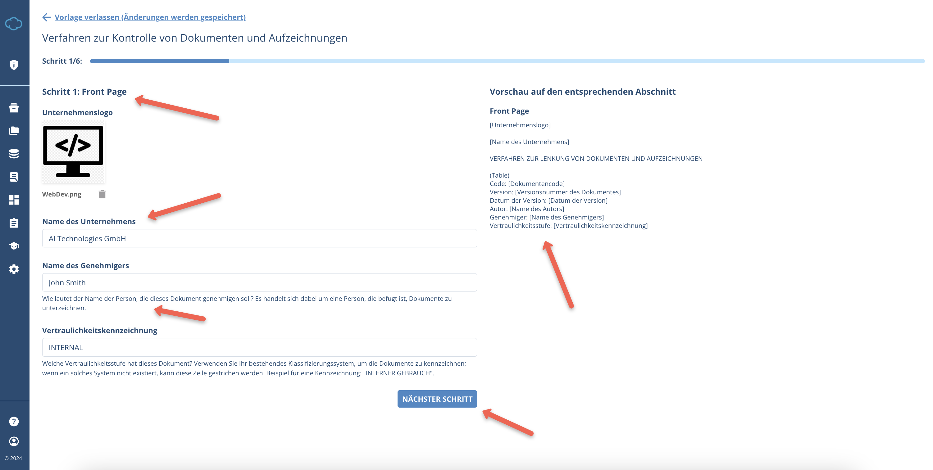 Working with Documents in Conformio - Advisera Help Center