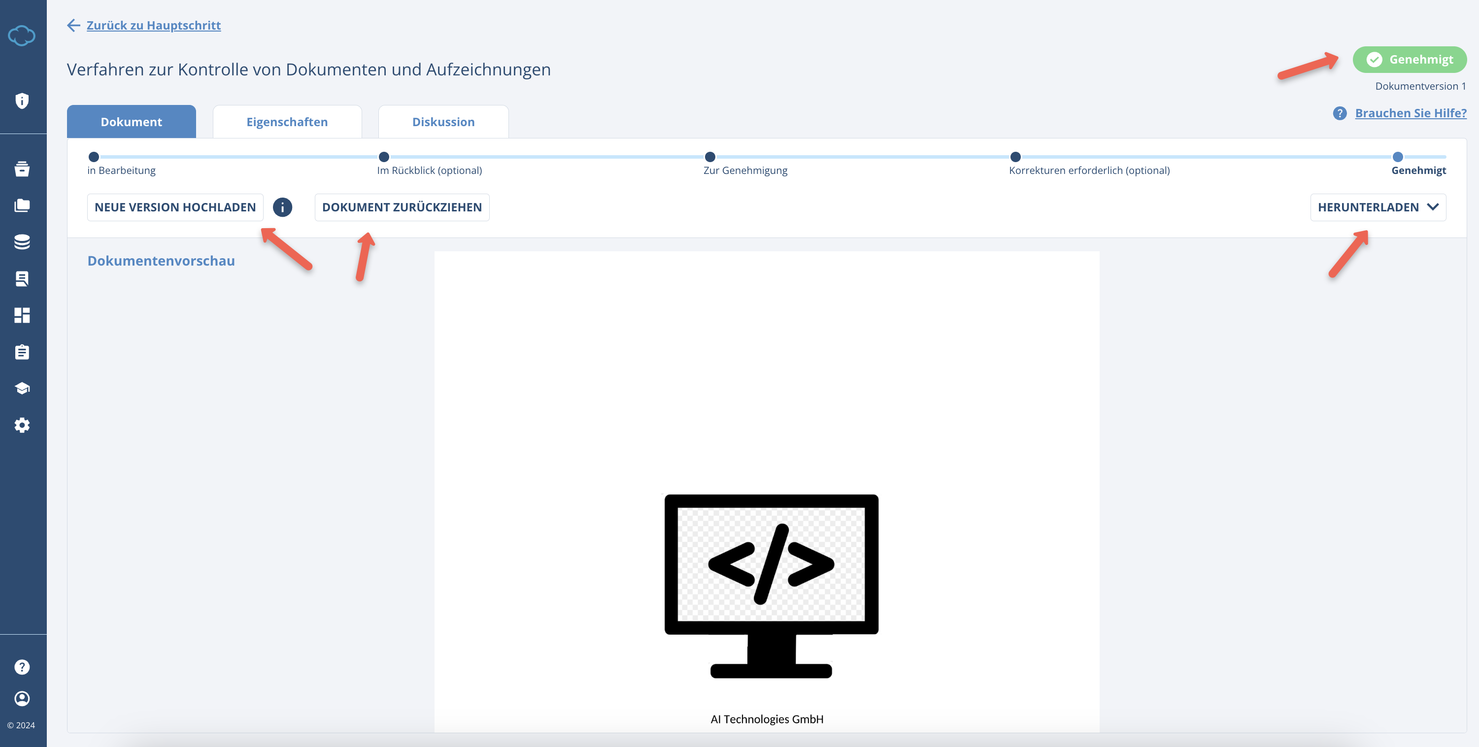 Working with Documents in Conformio - Advisera Help Center