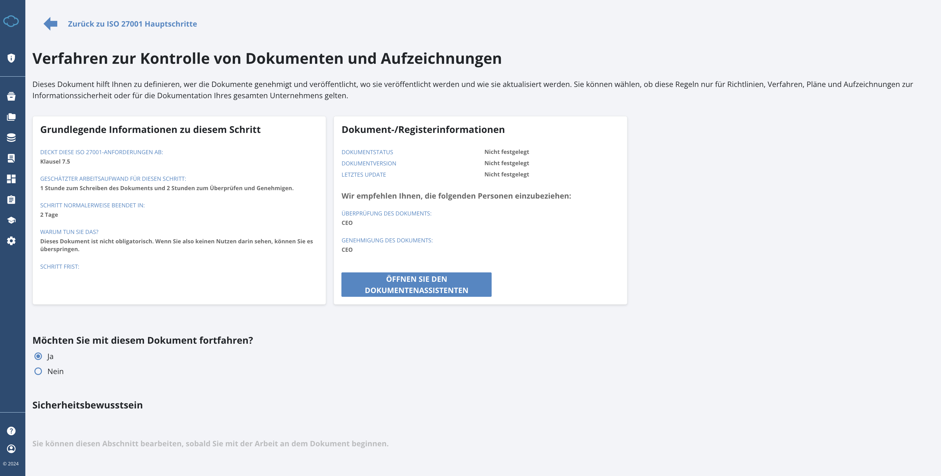 Working with Documents in Conformio - Advisera Help Center