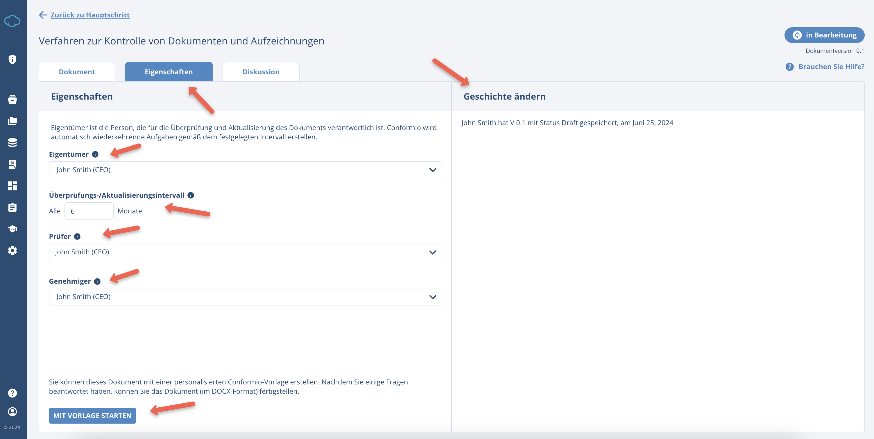 Working with Documents in Conformio - Advisera Help Center