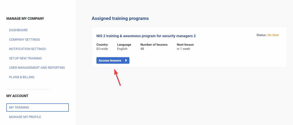 My account - Advisera Help Center