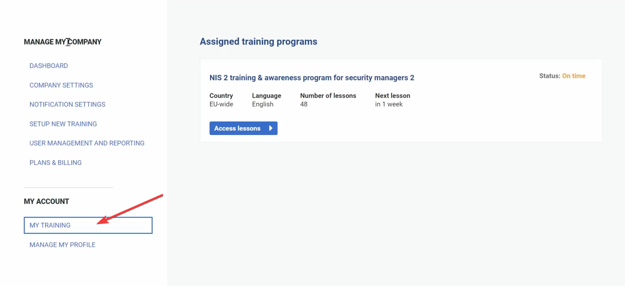 My account - Advisera Help Center