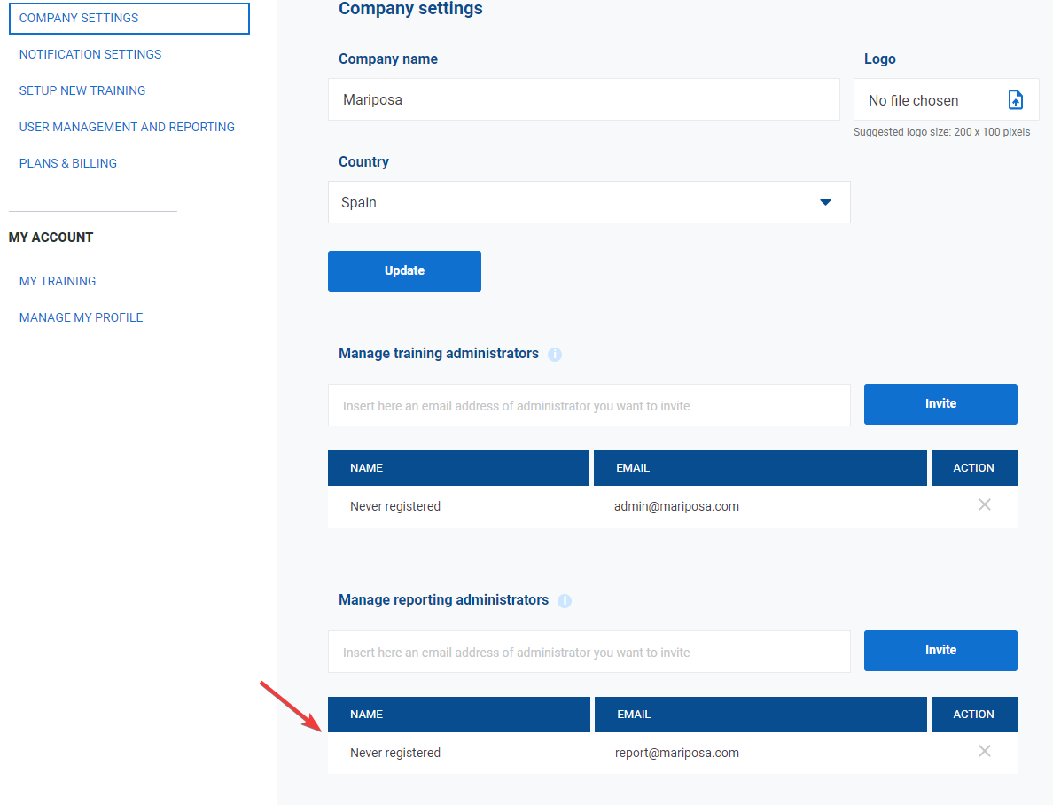 Company settings Company settings - Advisera Help Center