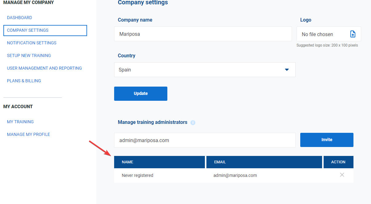 Company settings Company settings - Advisera Help Center