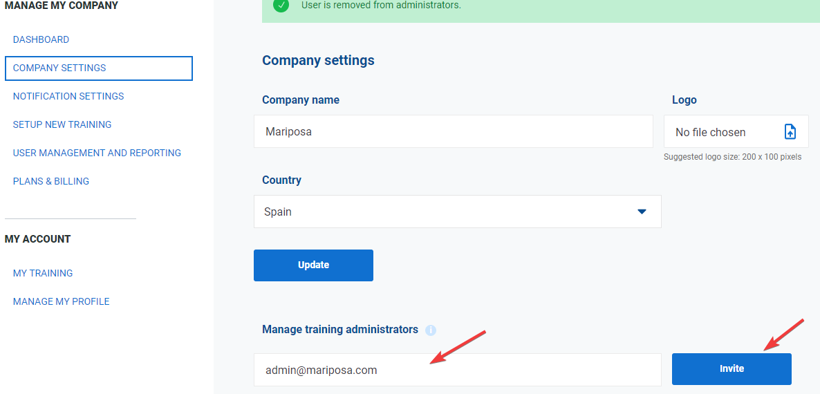 Company settings Company settings - Advisera Help Center