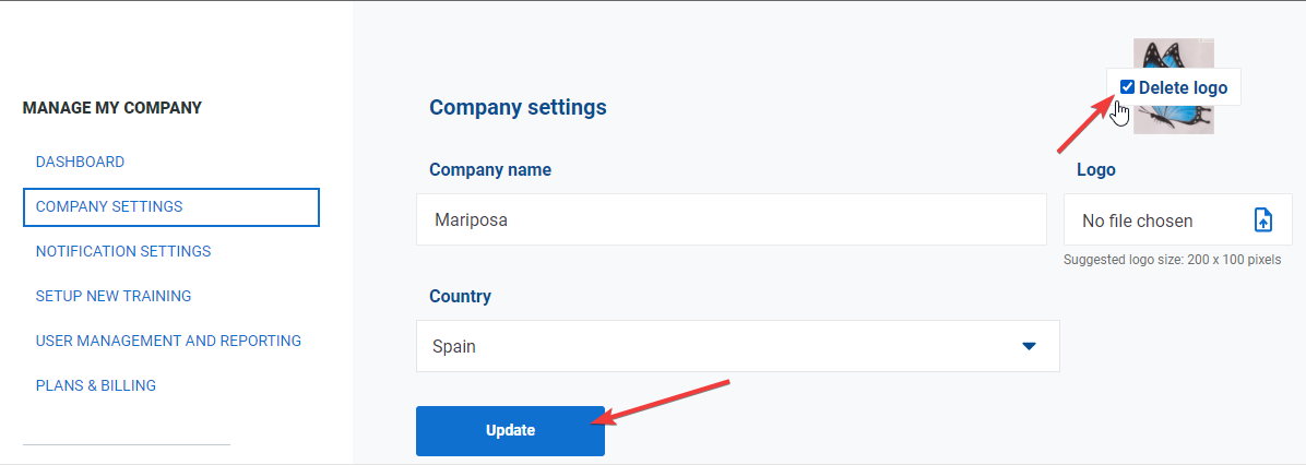 Company settings Company settings - Advisera Help Center