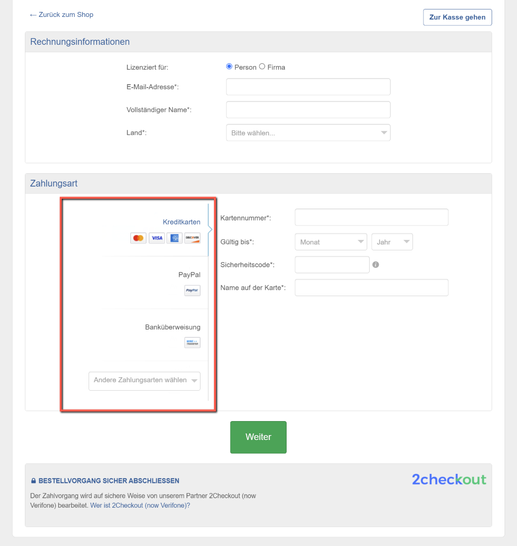 Häufig gestellte Fragen zur Zahlung Häufig gestellte Fragen zur Zahlung - Advisera-Hilfezentrum