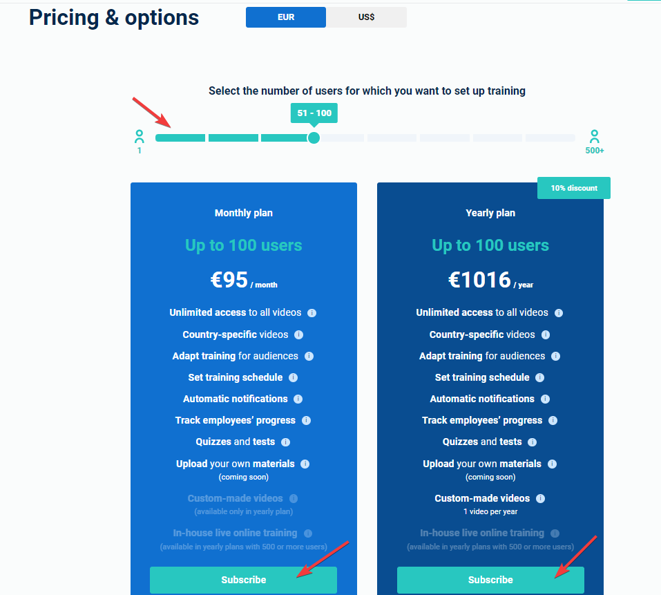 Company Training Academy Billing & Payment - Advisera Help Center