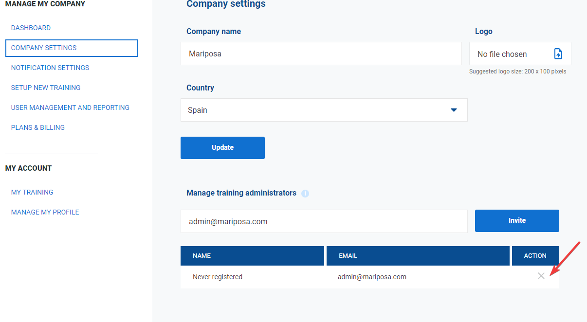 Company settings Company settings - Advisera Help Center