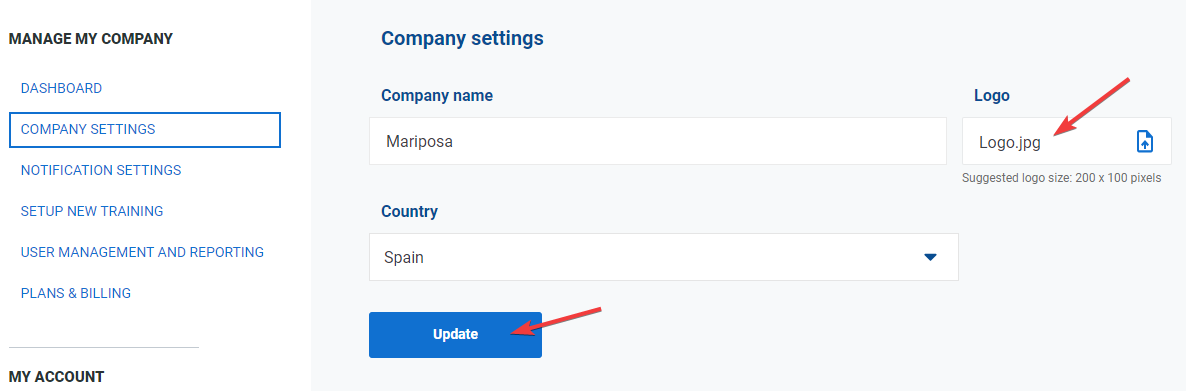 Company settings Company settings - Advisera Help Center