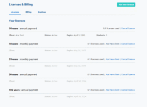 Manage Licenses - Advisera Help Center