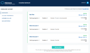Consultant Dashboard  - Advisera Help Center