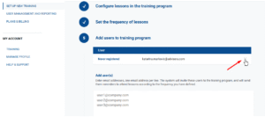 Setup new training - Advisera Help Center
